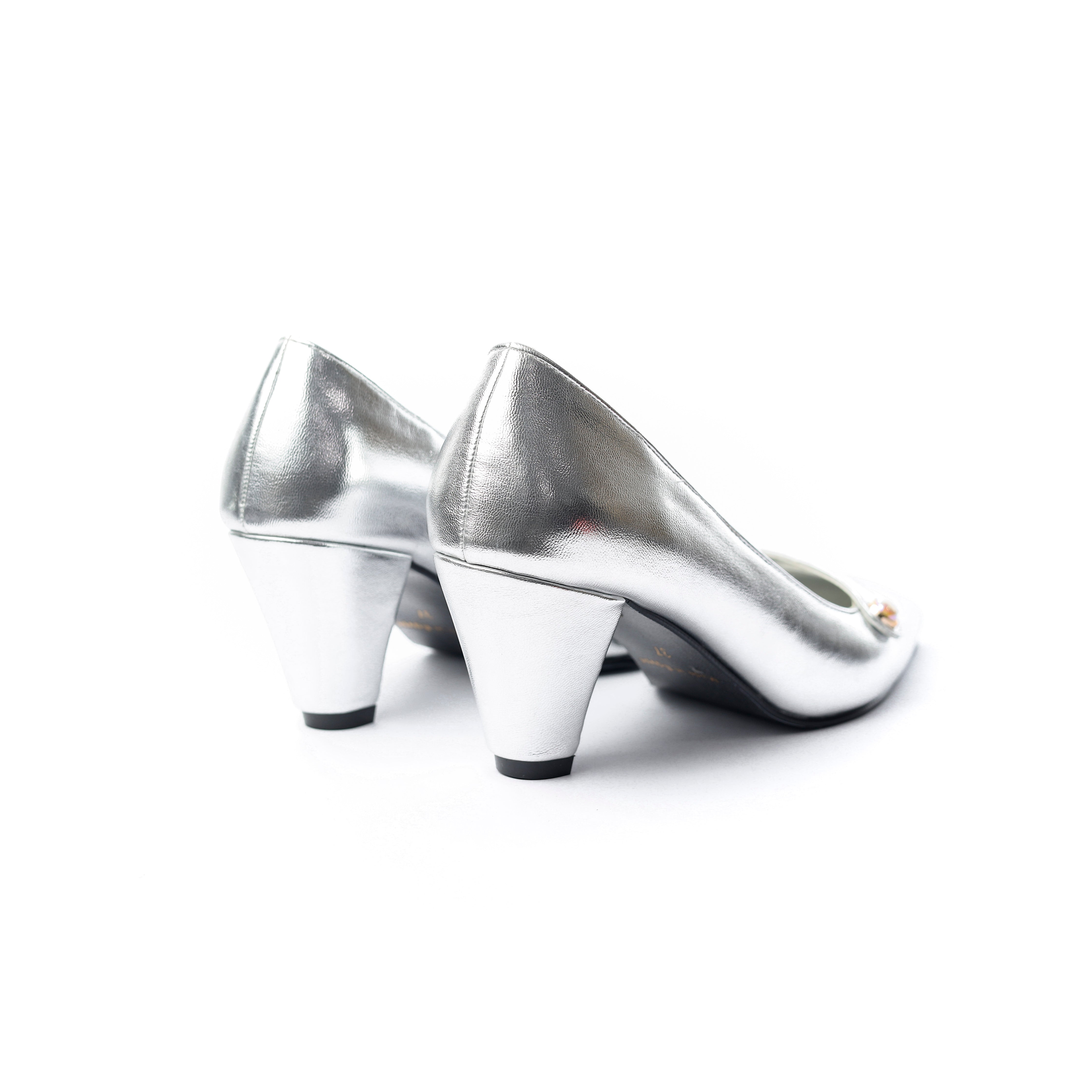 Midnight Glamour Heels Silver