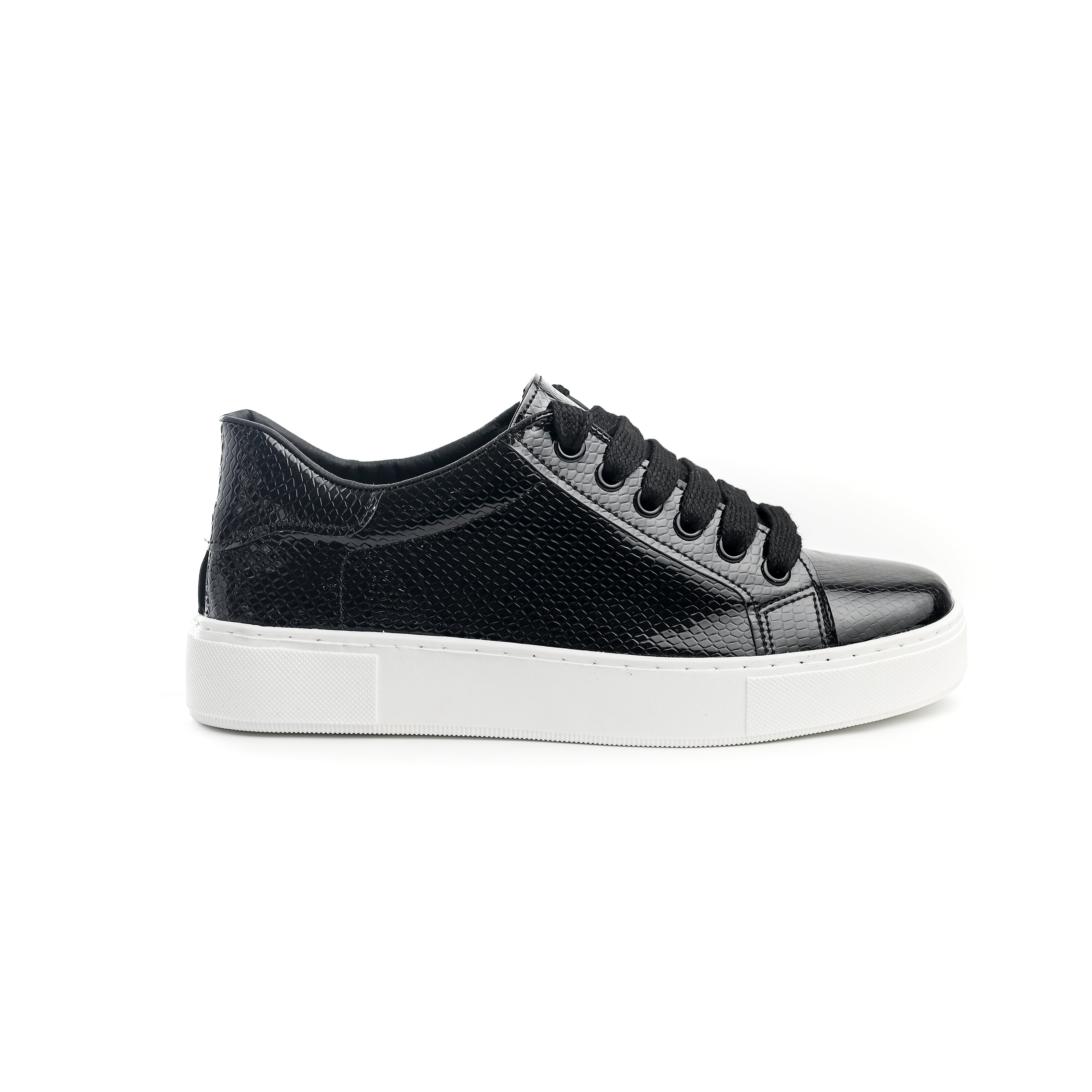 Metallic Accent Sneakers Black