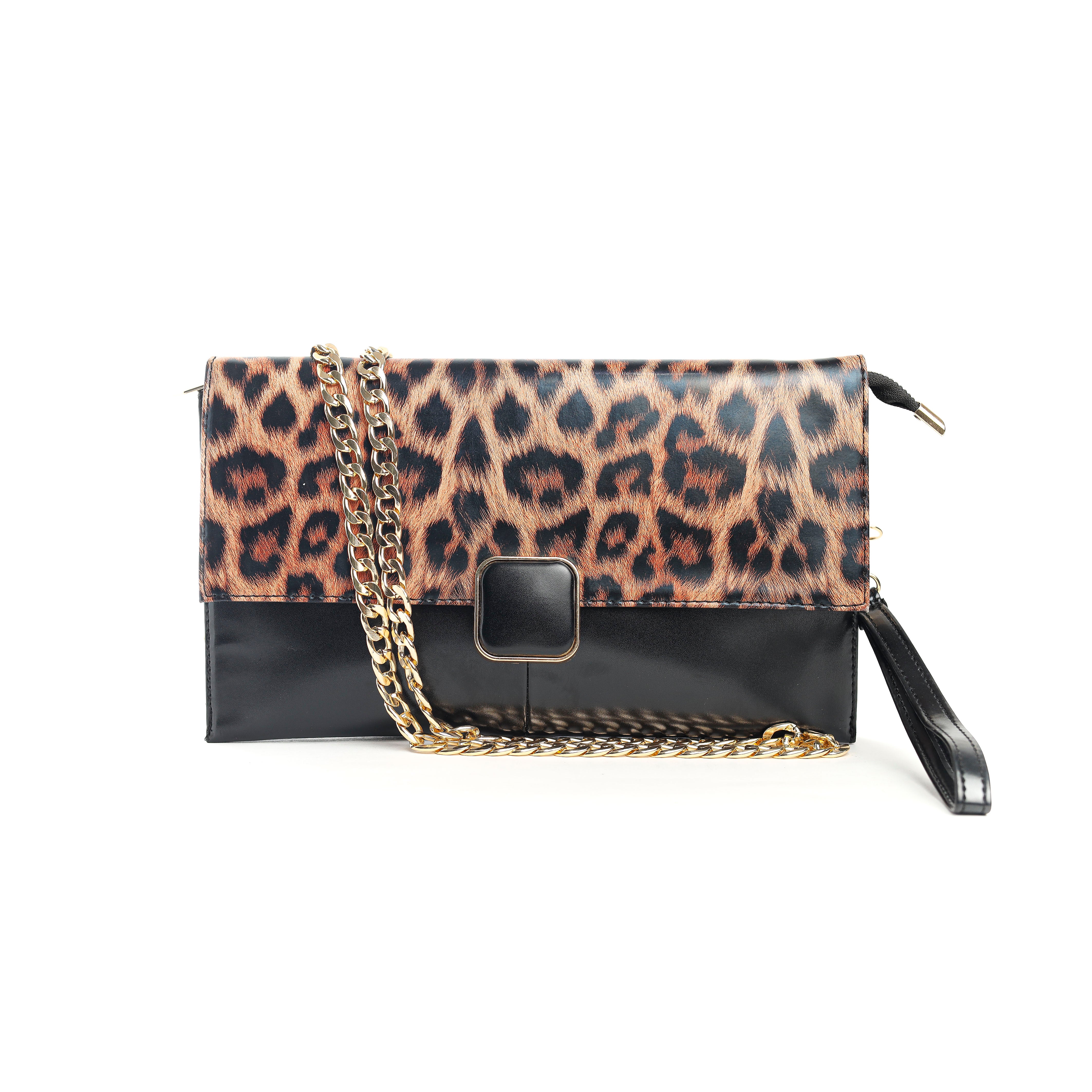 Wild Elegance Clutch Brown