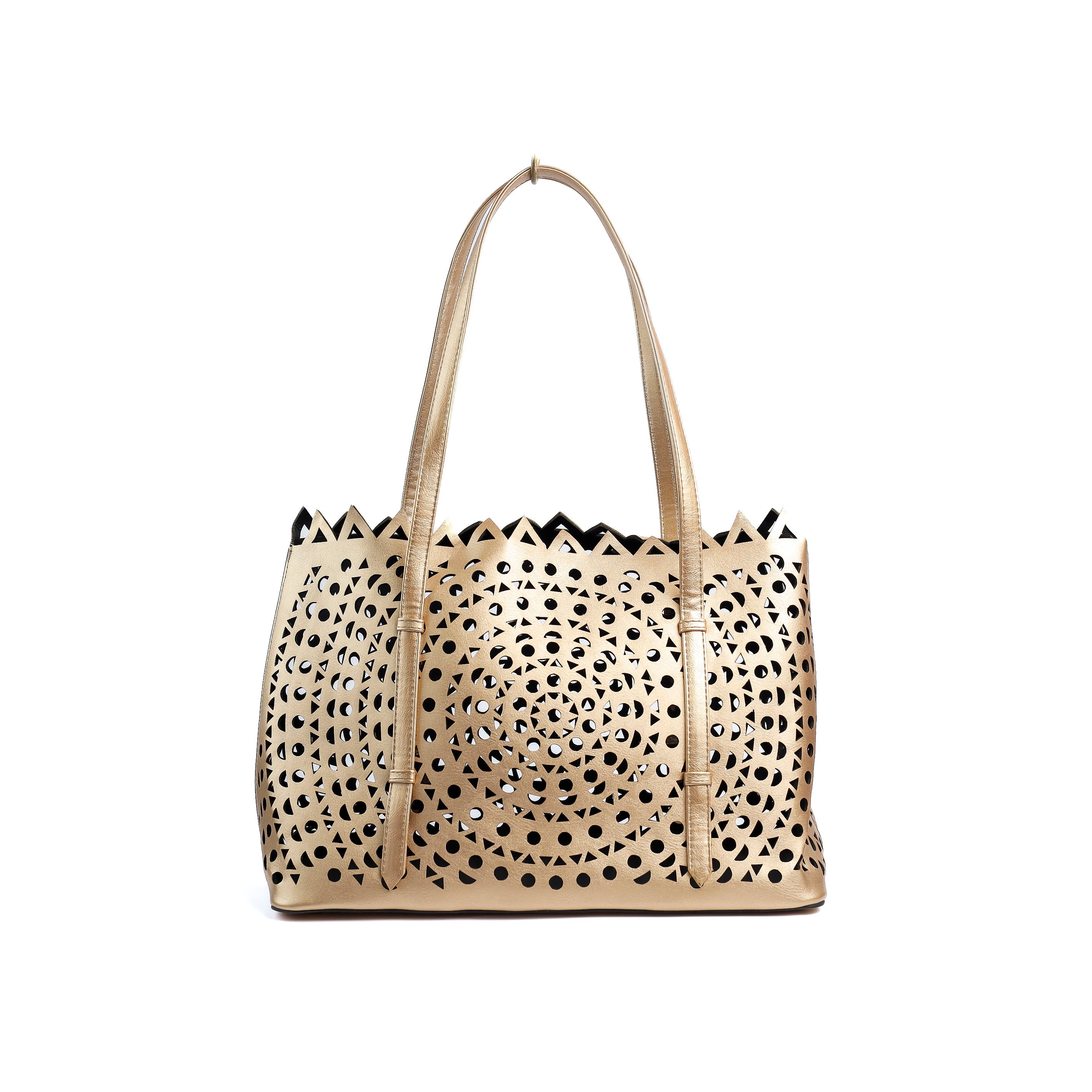 Cut Out Tote Gold