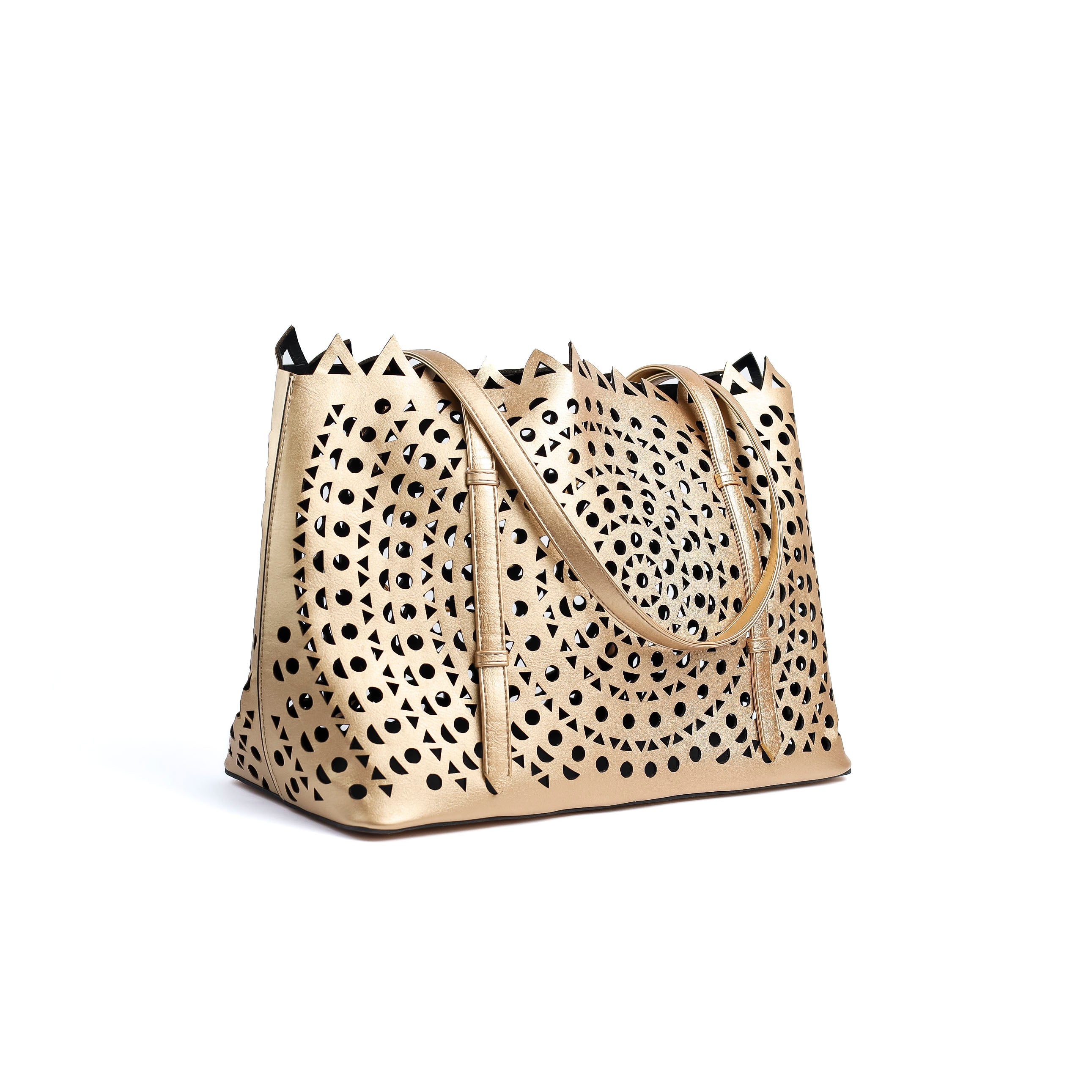 Cut Out Tote Gold