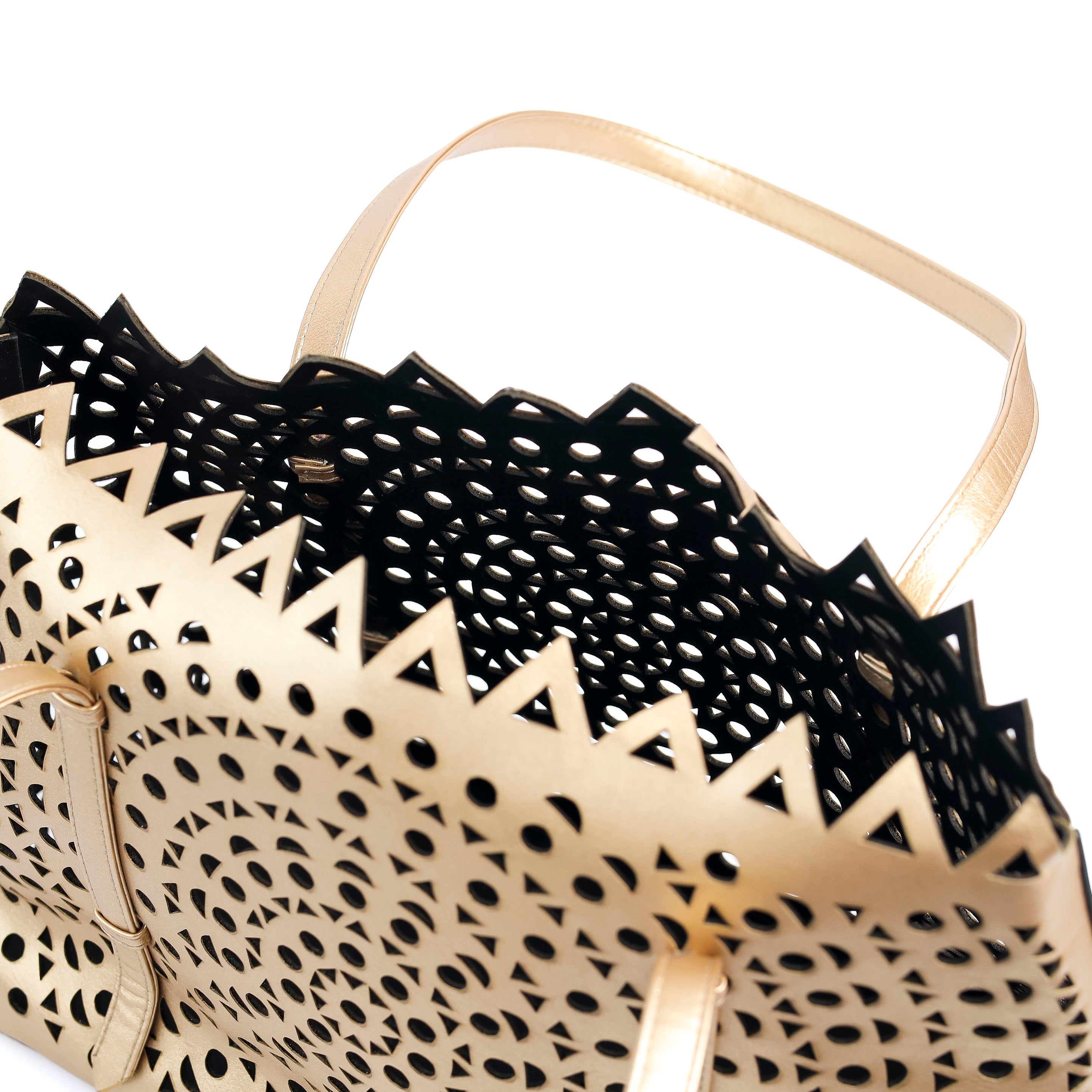 Cut Out Tote Gold