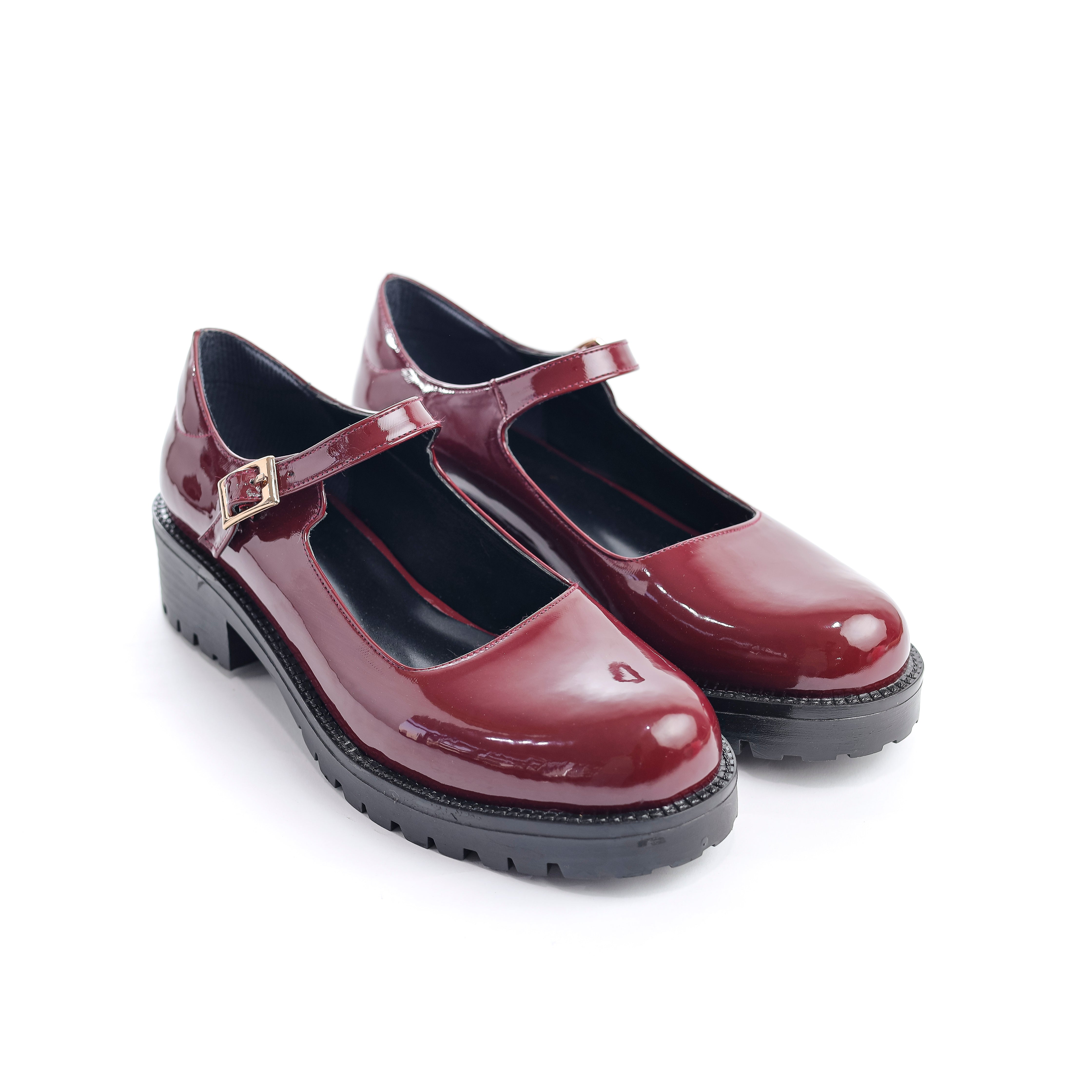 Vintage Petal Shoes Burgundy