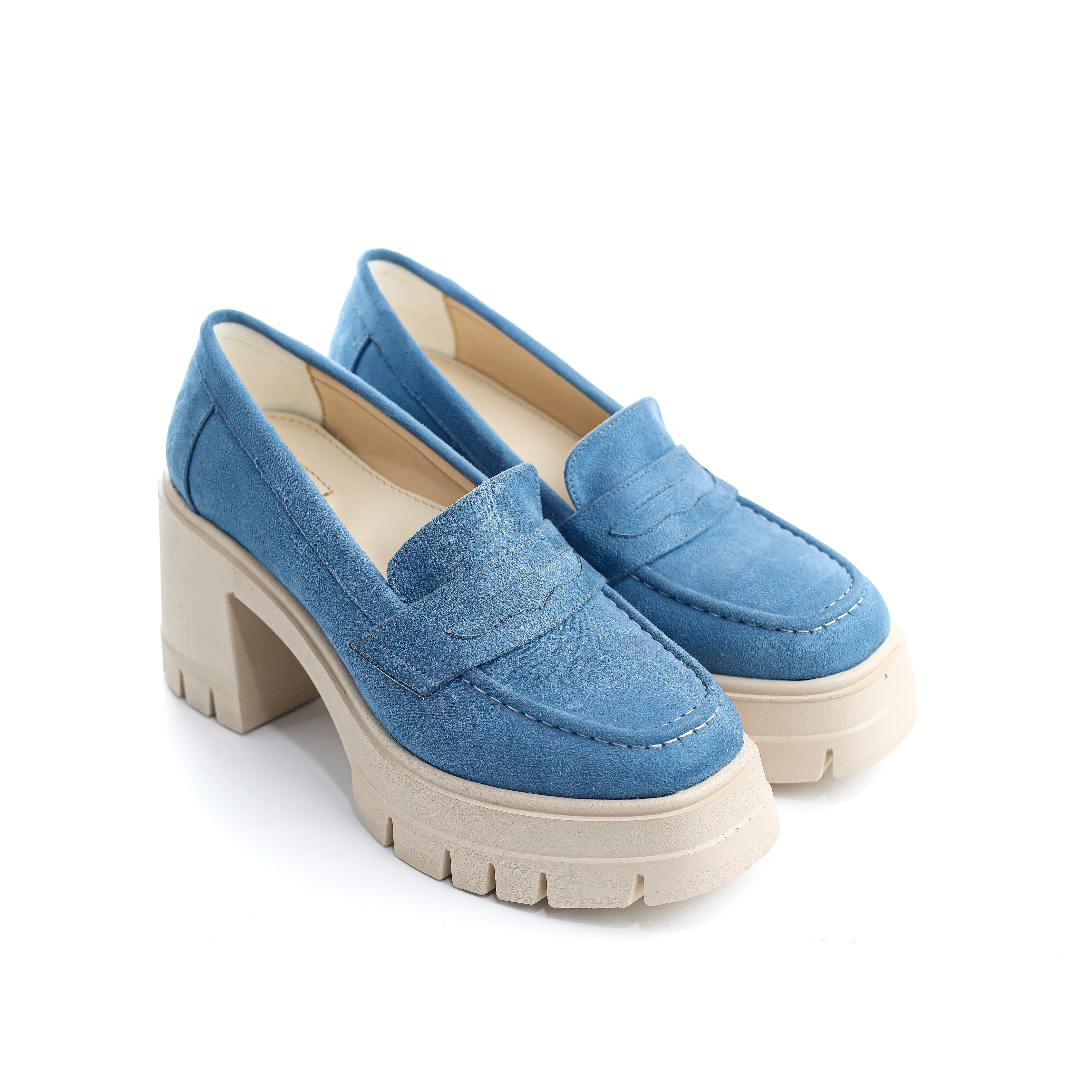 Casual Moccasin Loafers Blue