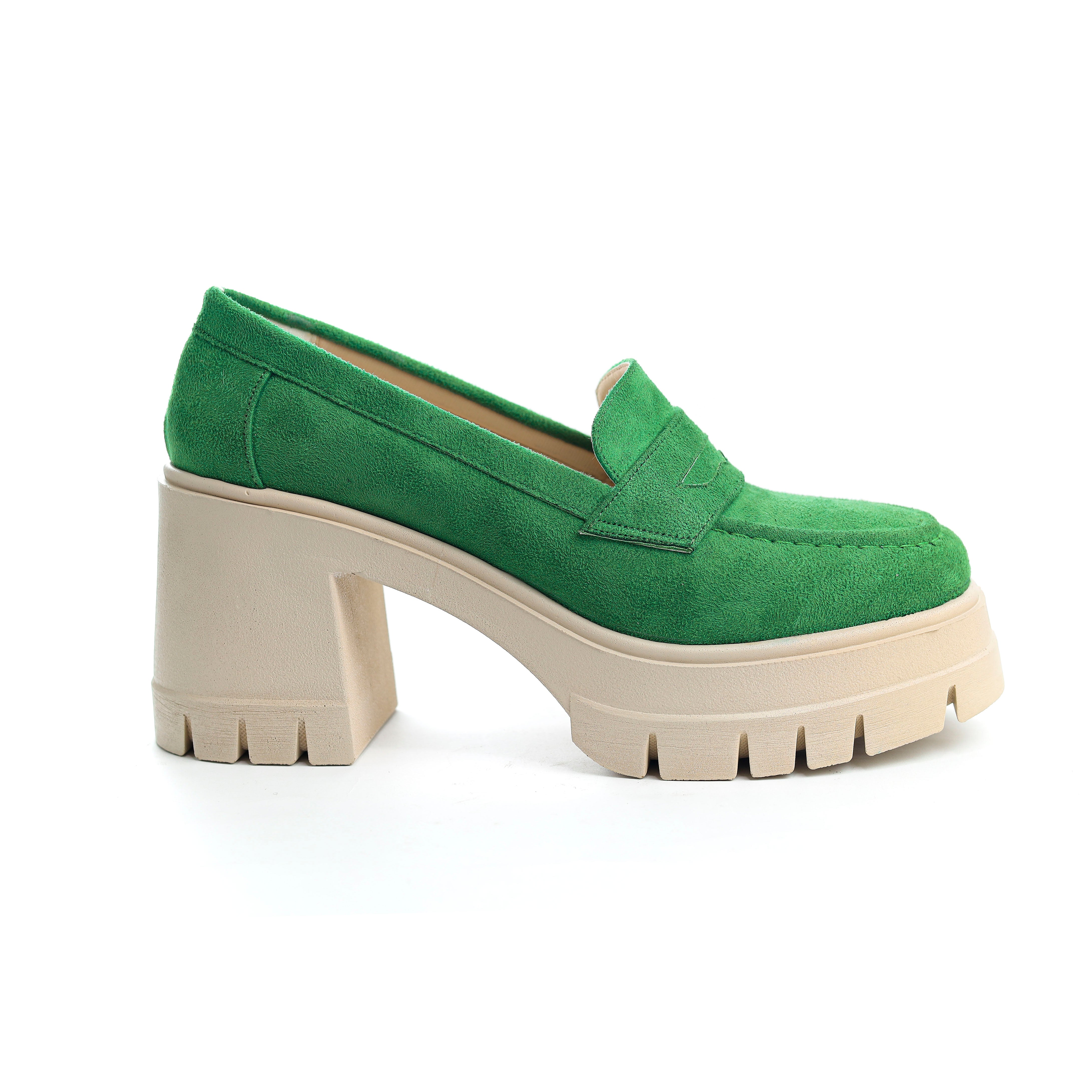 Casual Moccasin Loafers Green