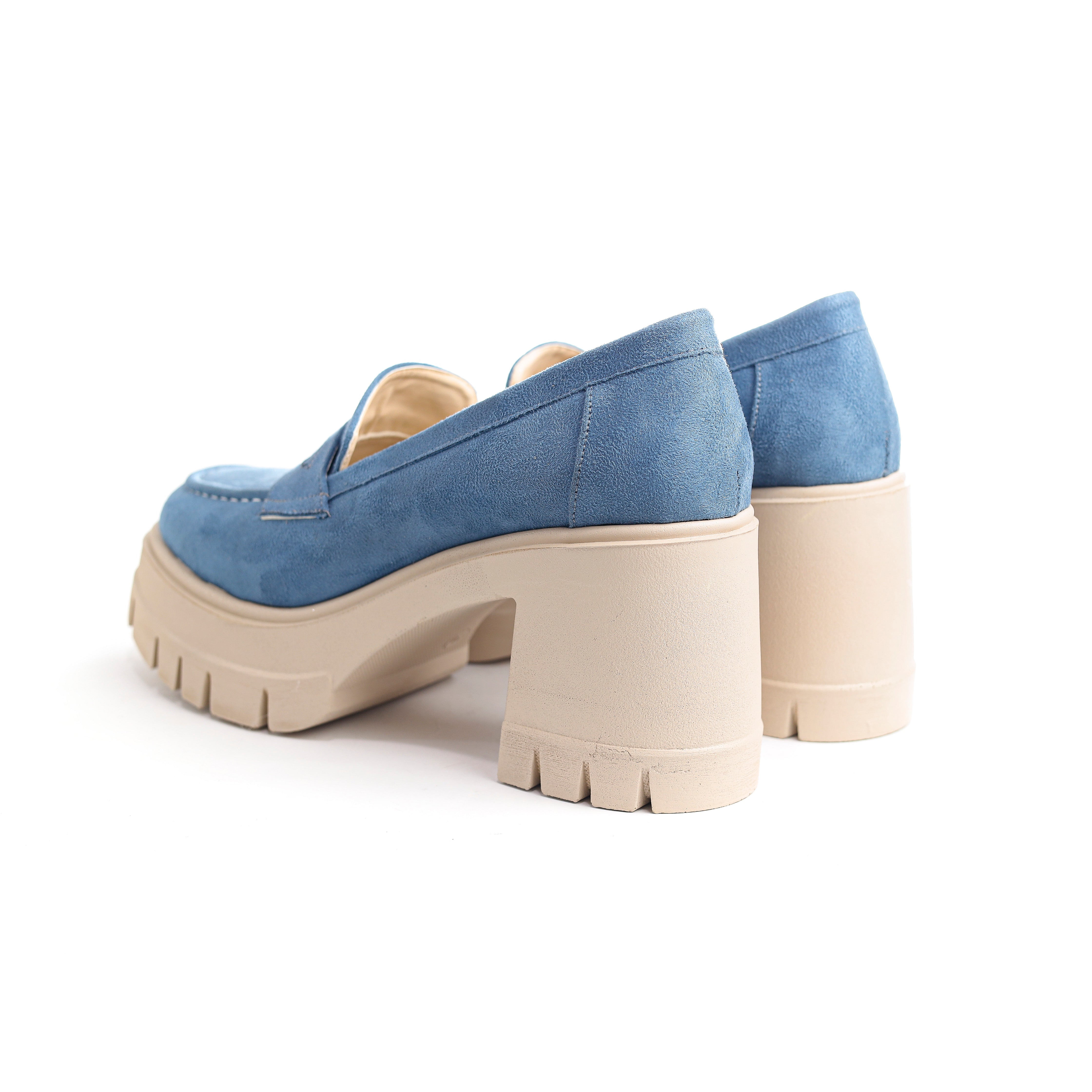 Casual Moccasin Loafers Blue