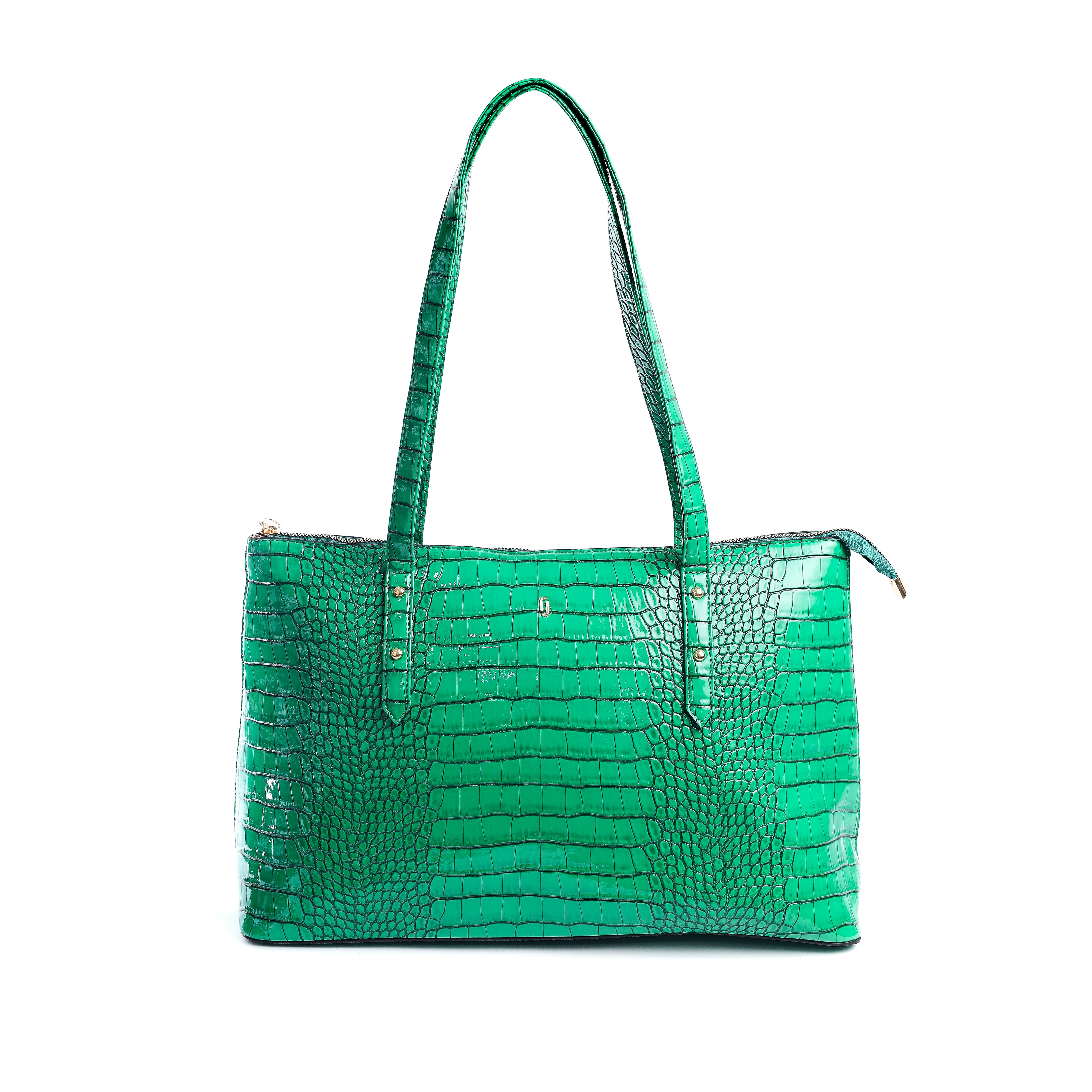 Croco tote Green