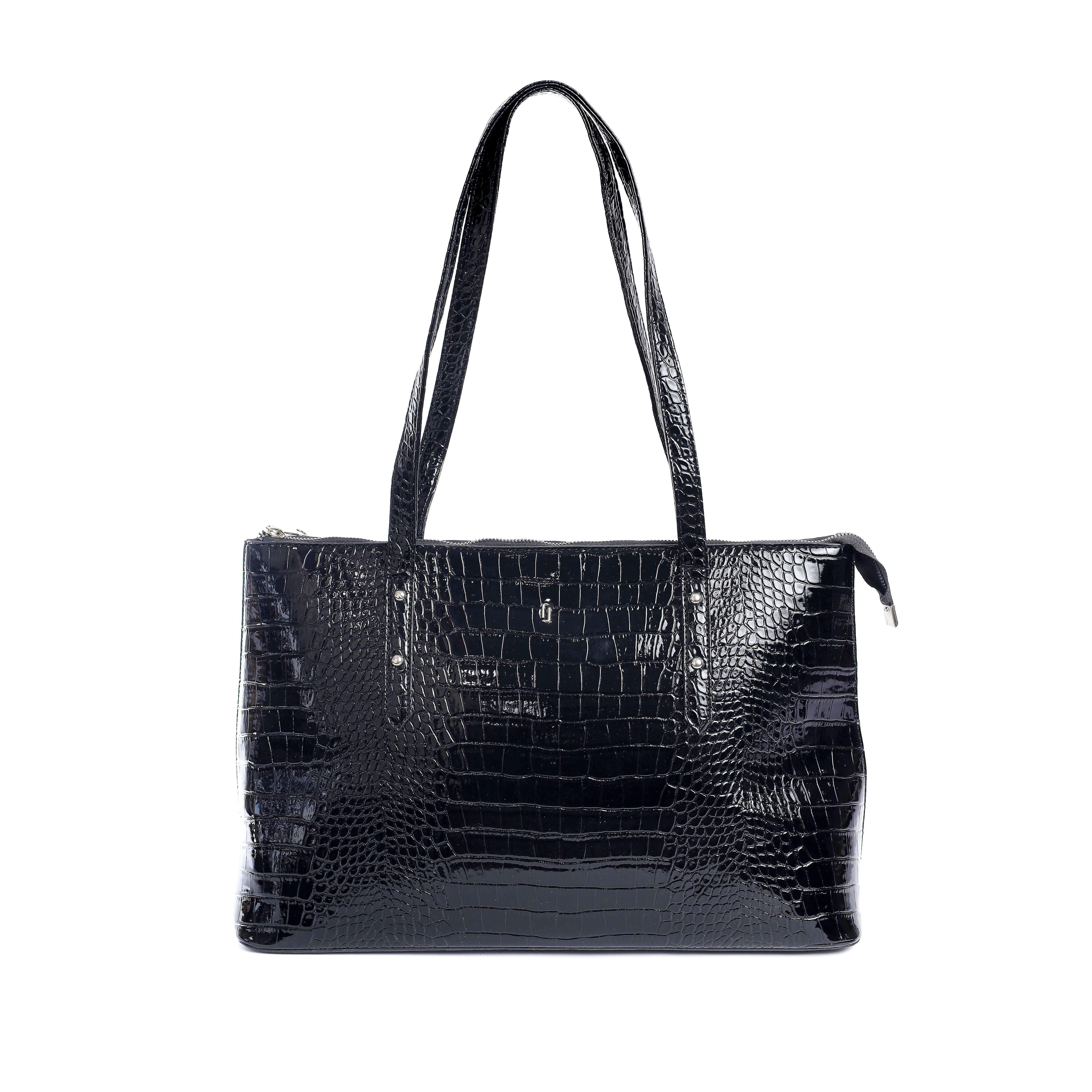 Croco tote Black