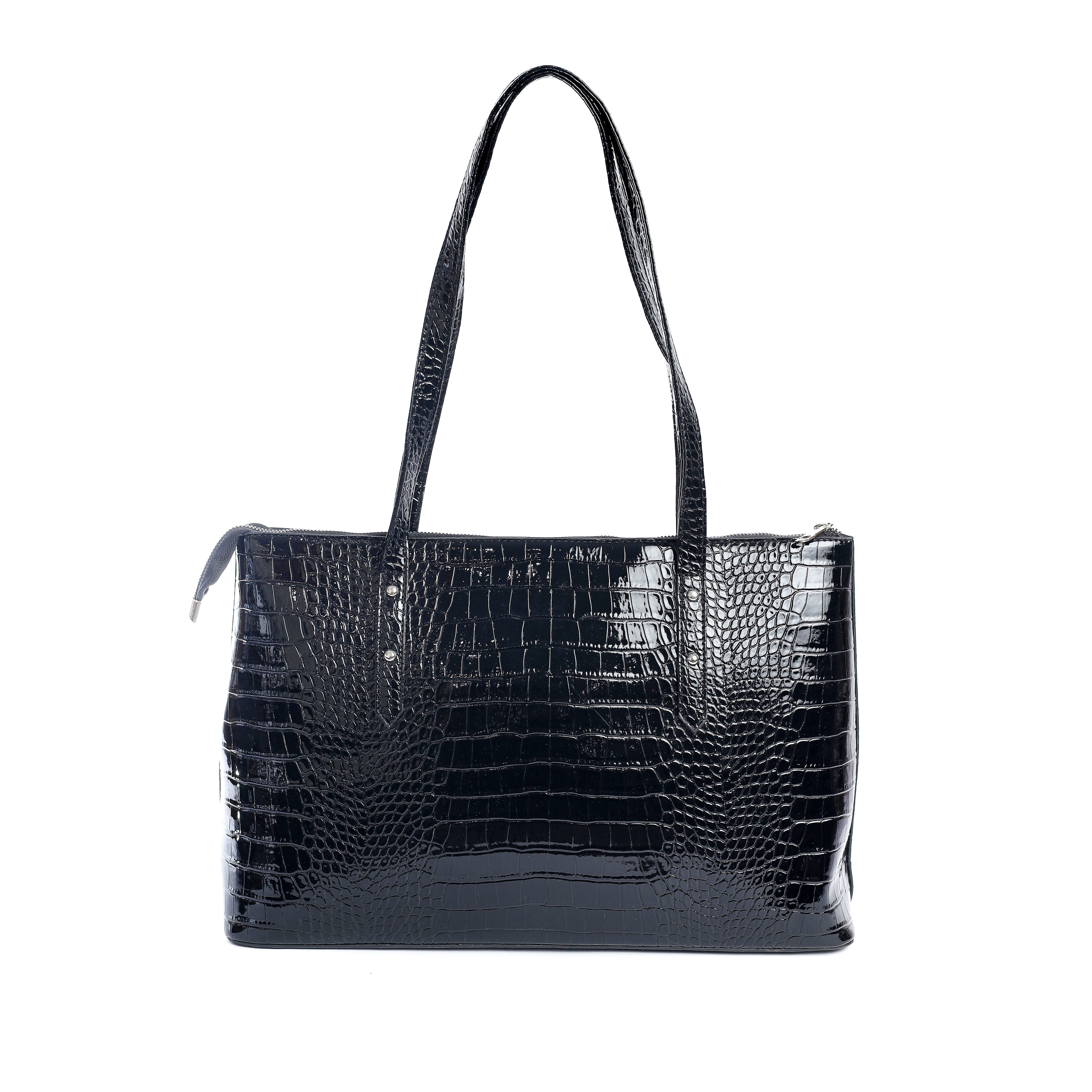 Croco tote Black