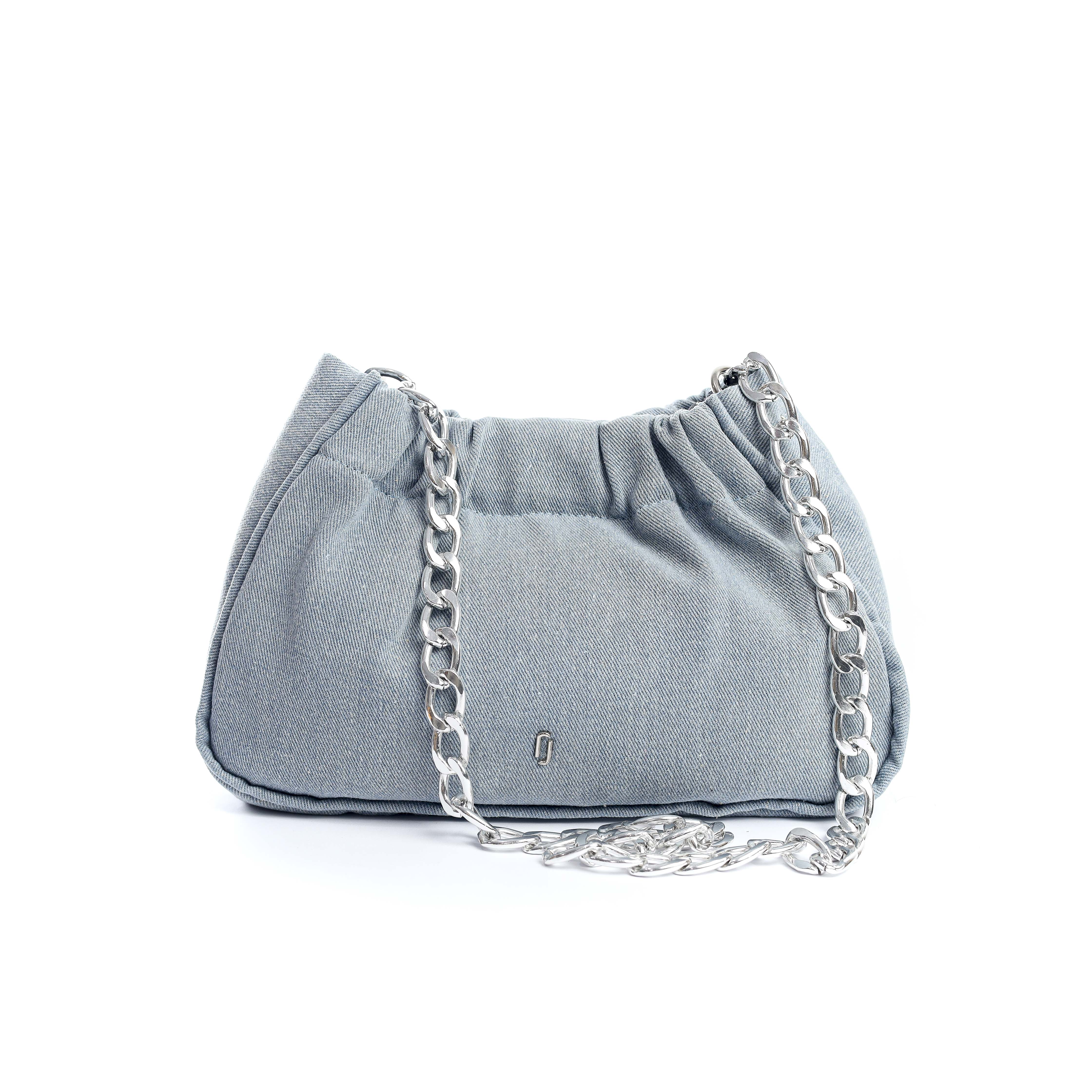 Denim Chain Bag Blue