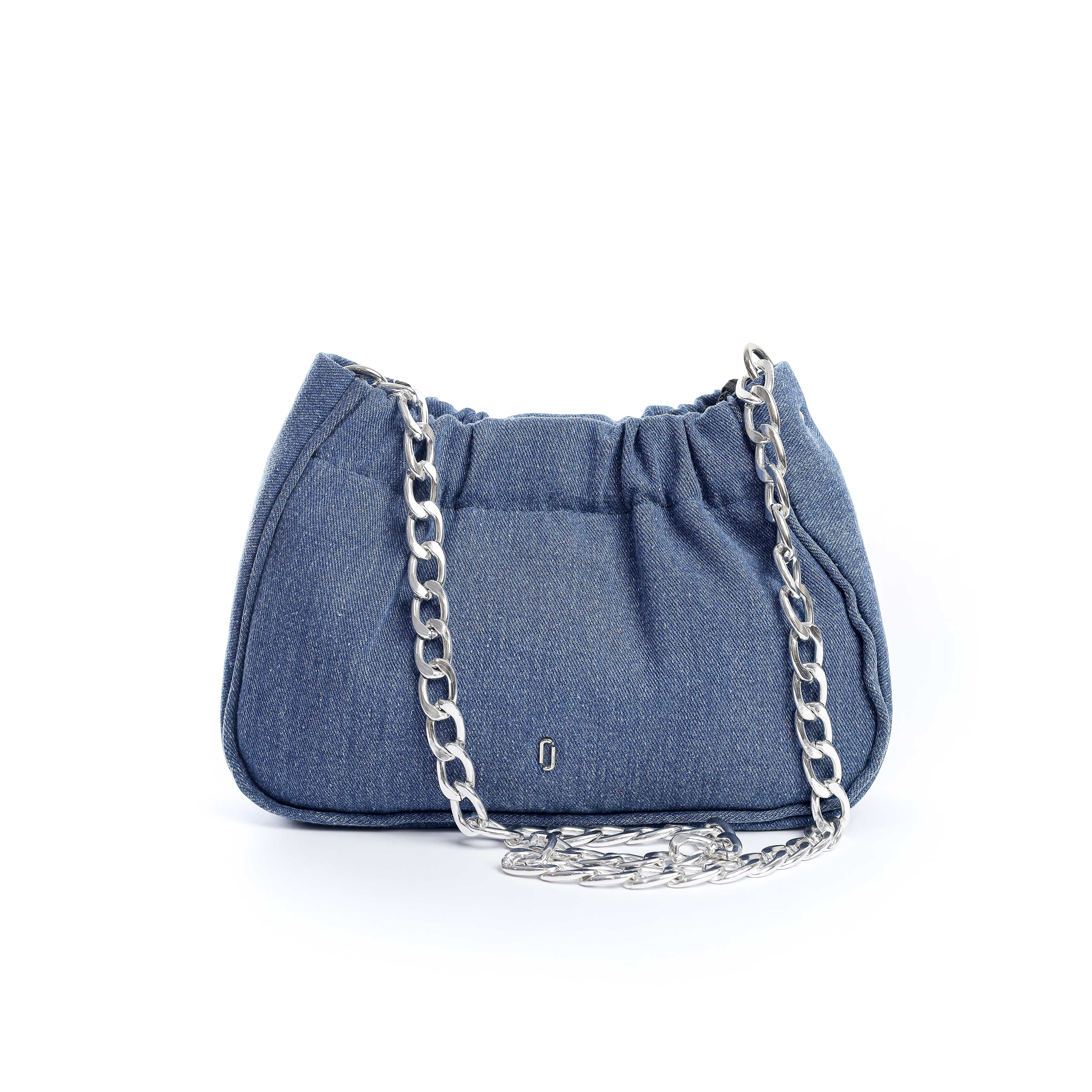 Denim Chain Bag Navy