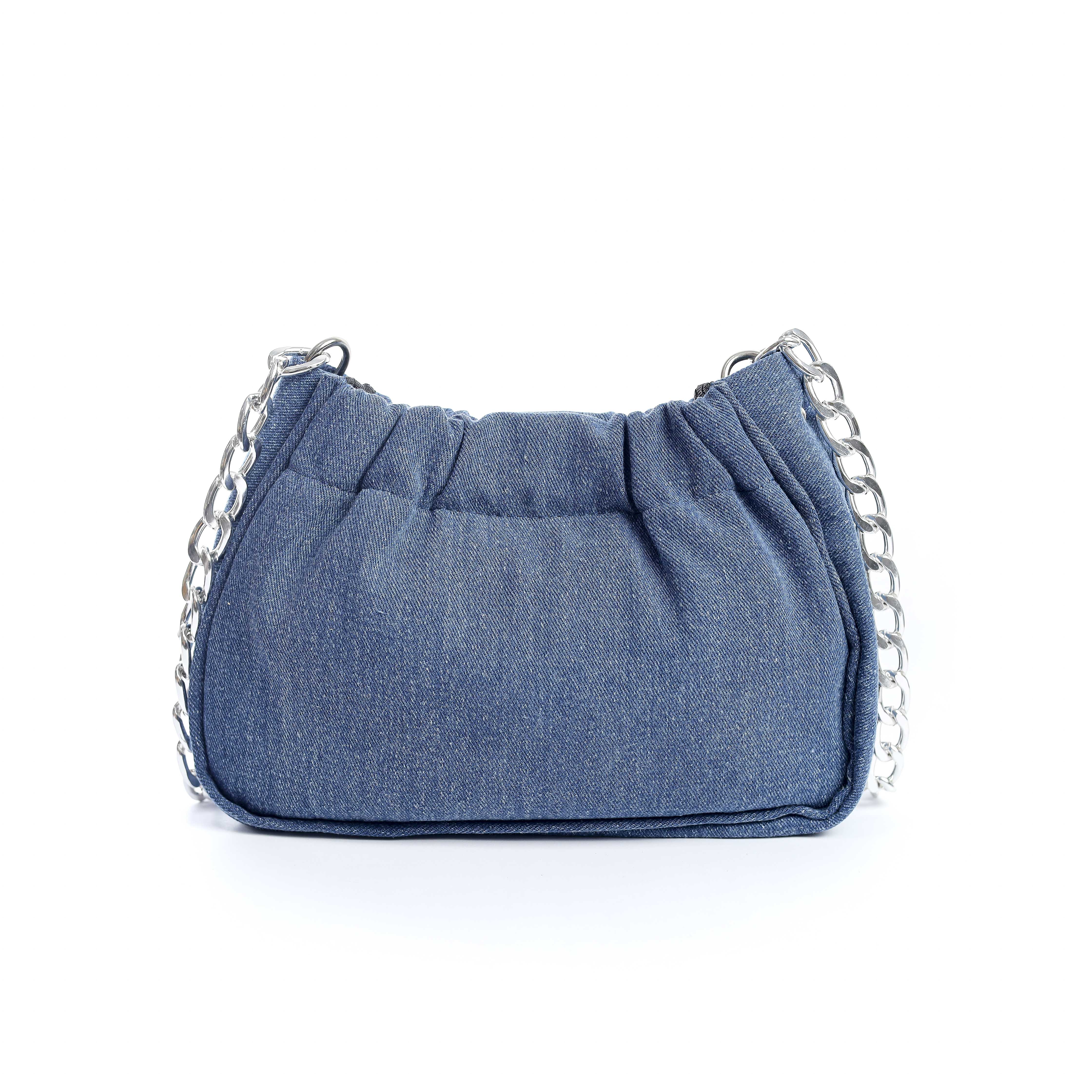 Denim Chain Bag Navy