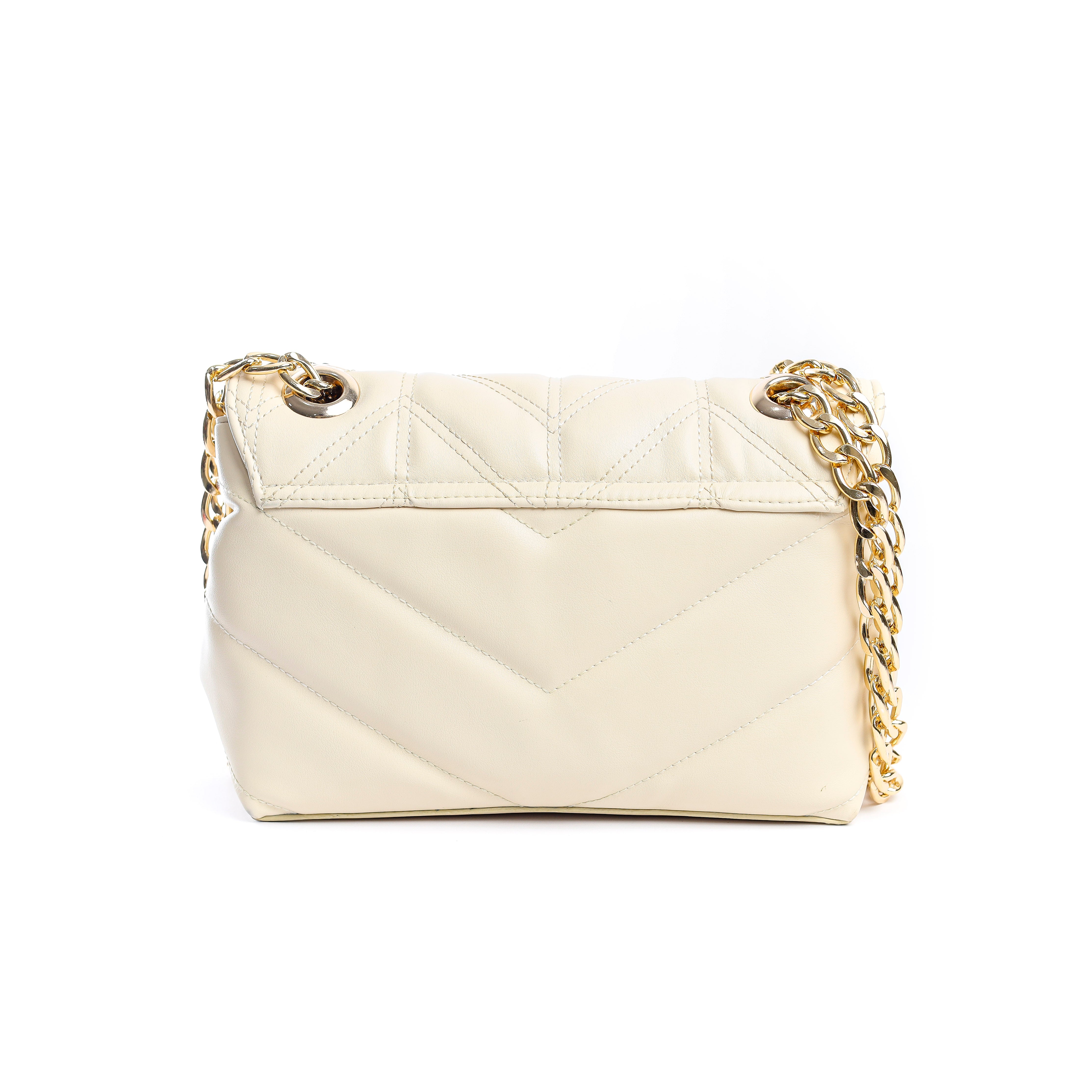 Sleek Chain Bag Beige