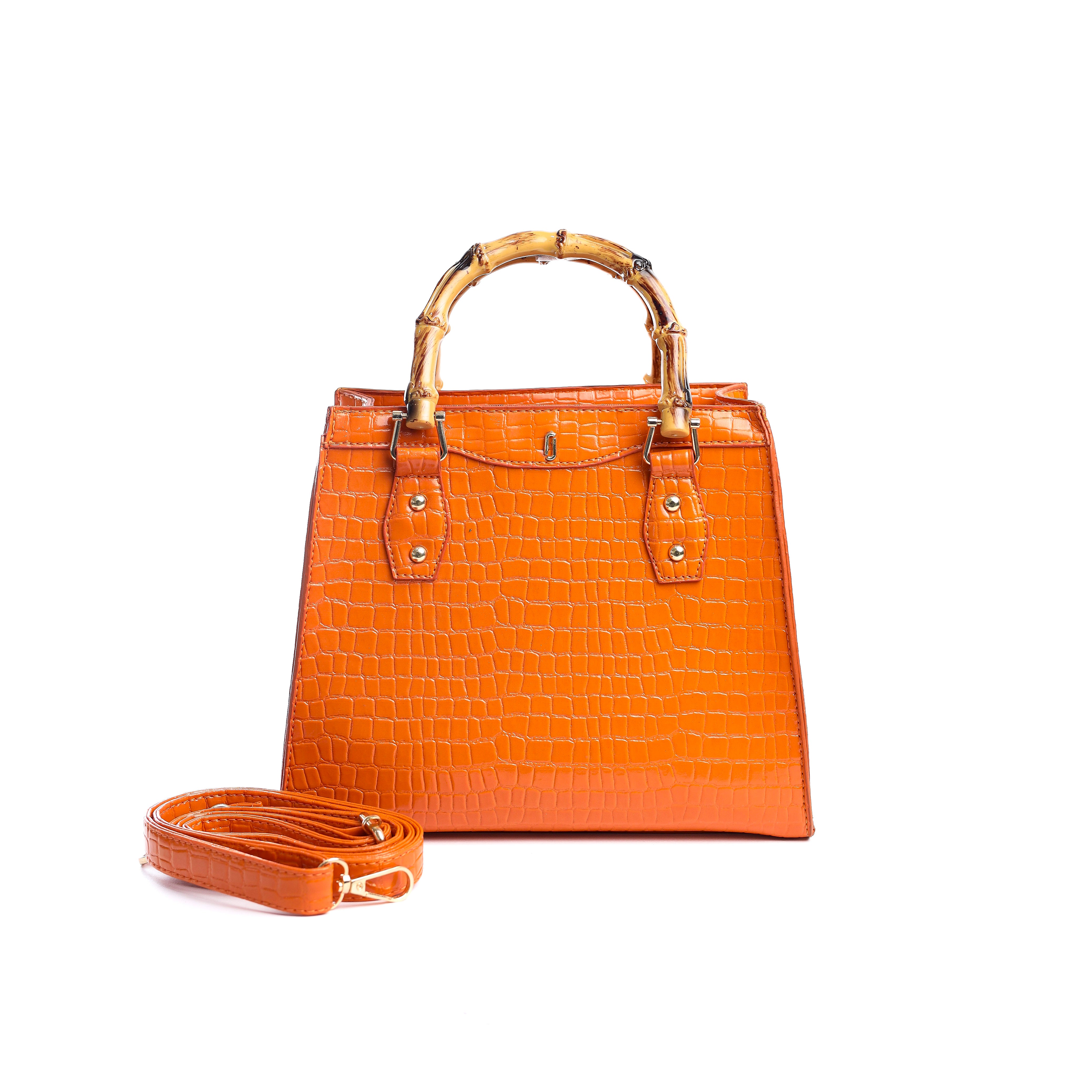 Emerald Bamboo Tote Orange