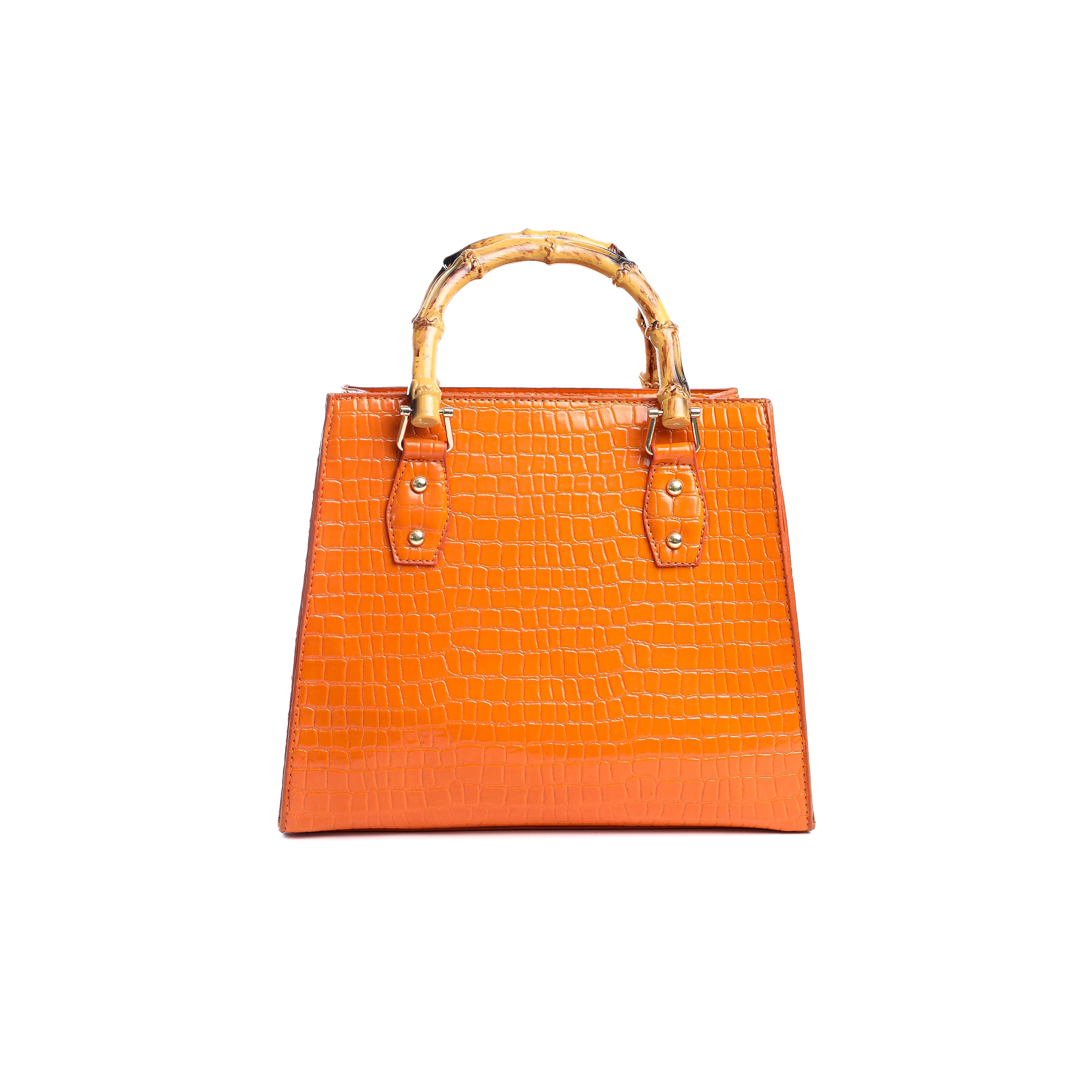 Emerald Bamboo Tote Orange