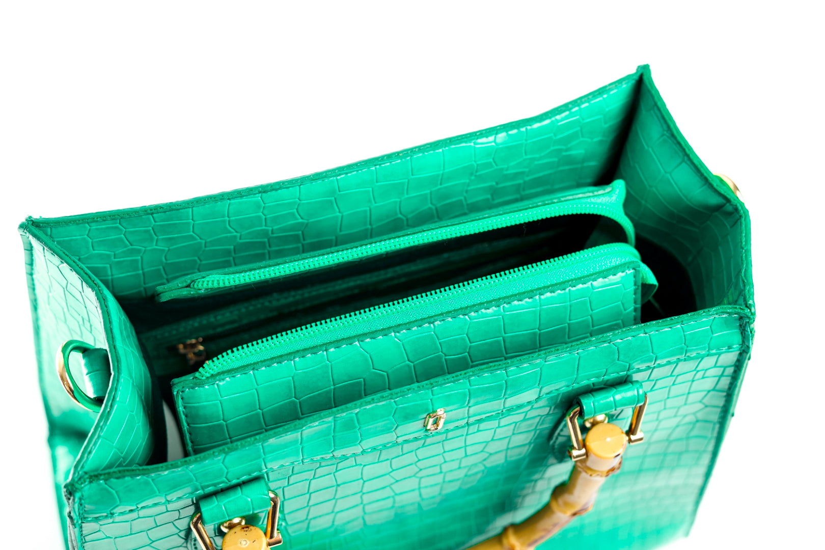 Emerald Bamboo Tote Green