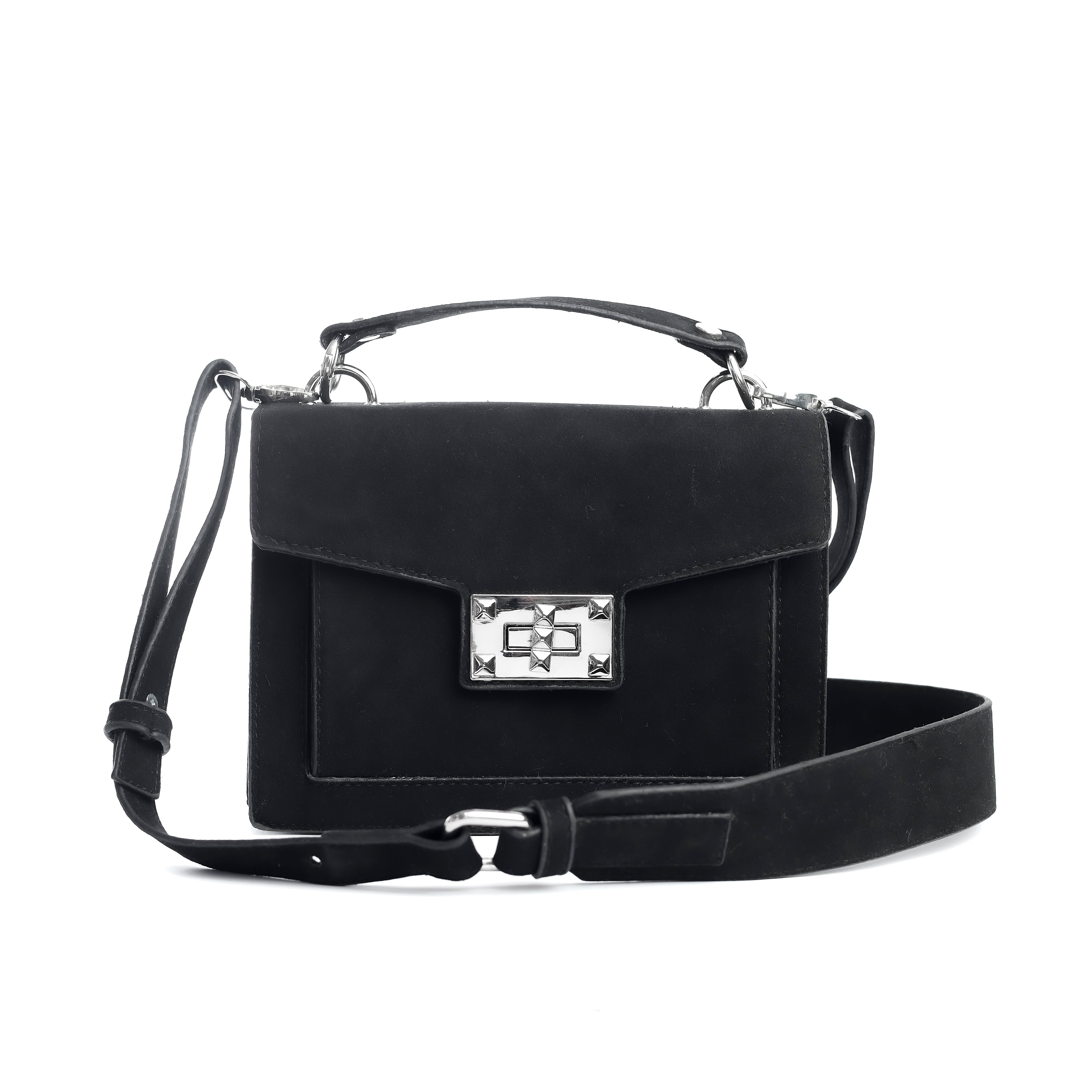 Bimi Bag Pu Velour Black