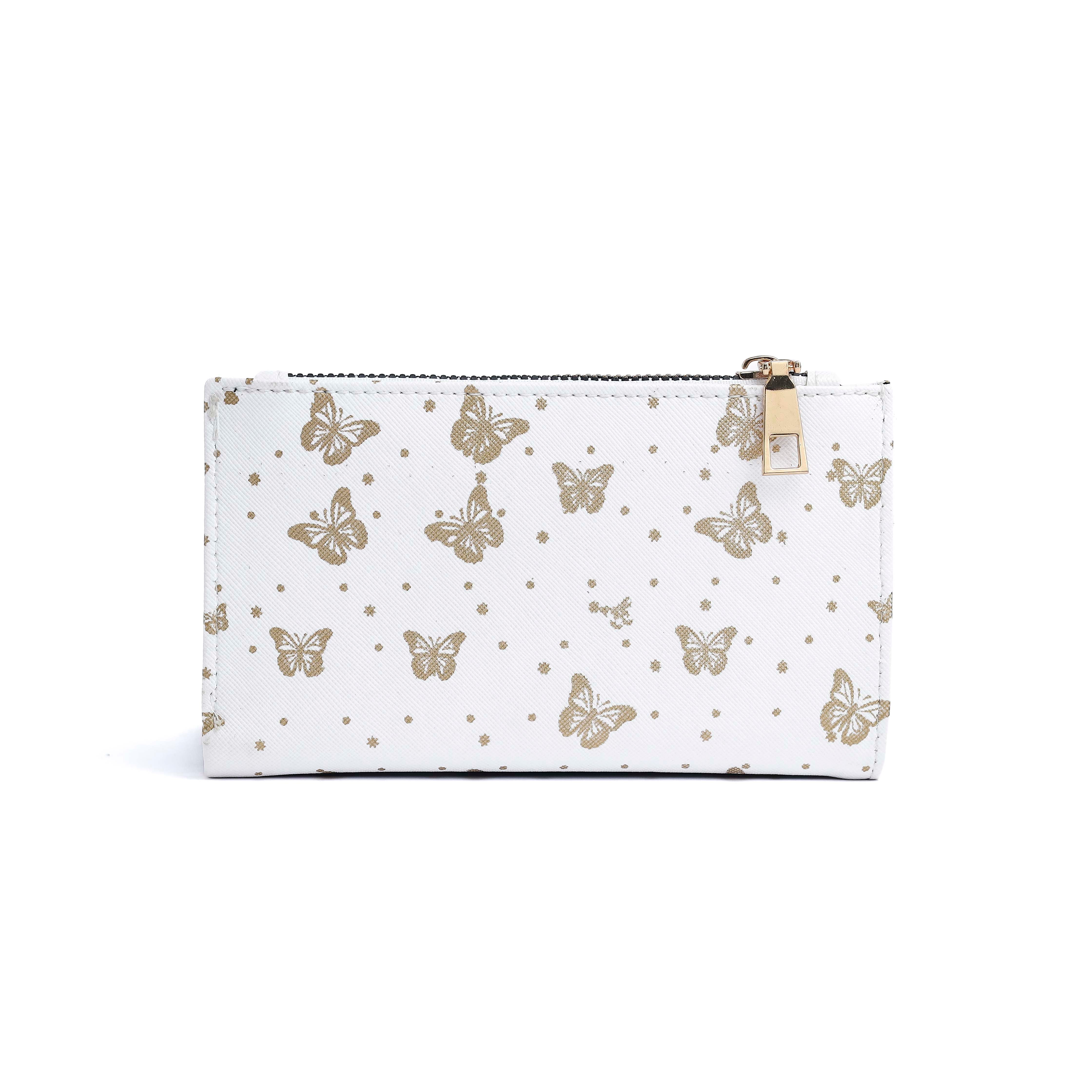 Mode wallet White/butterfly
