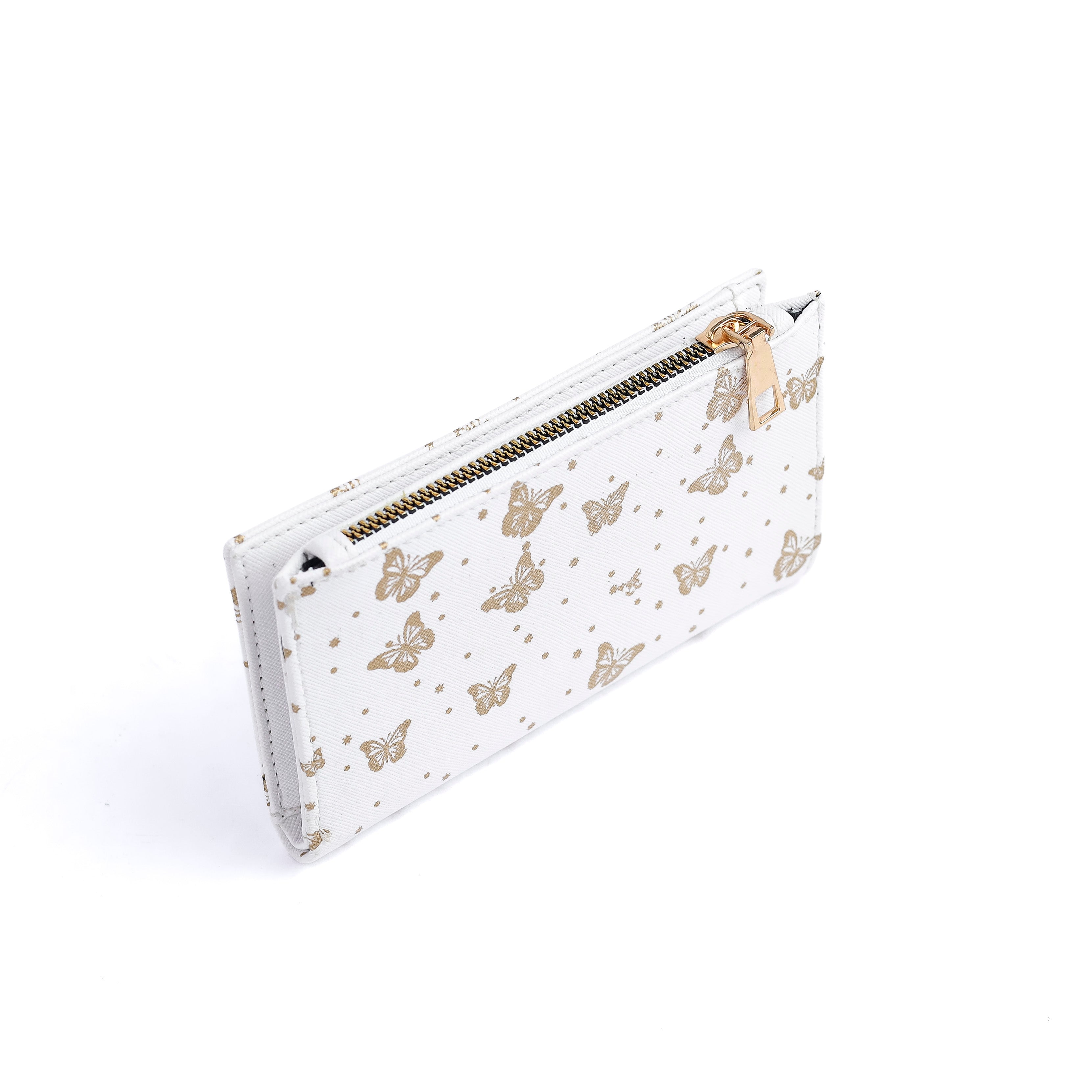 Mode wallet White/butterfly
