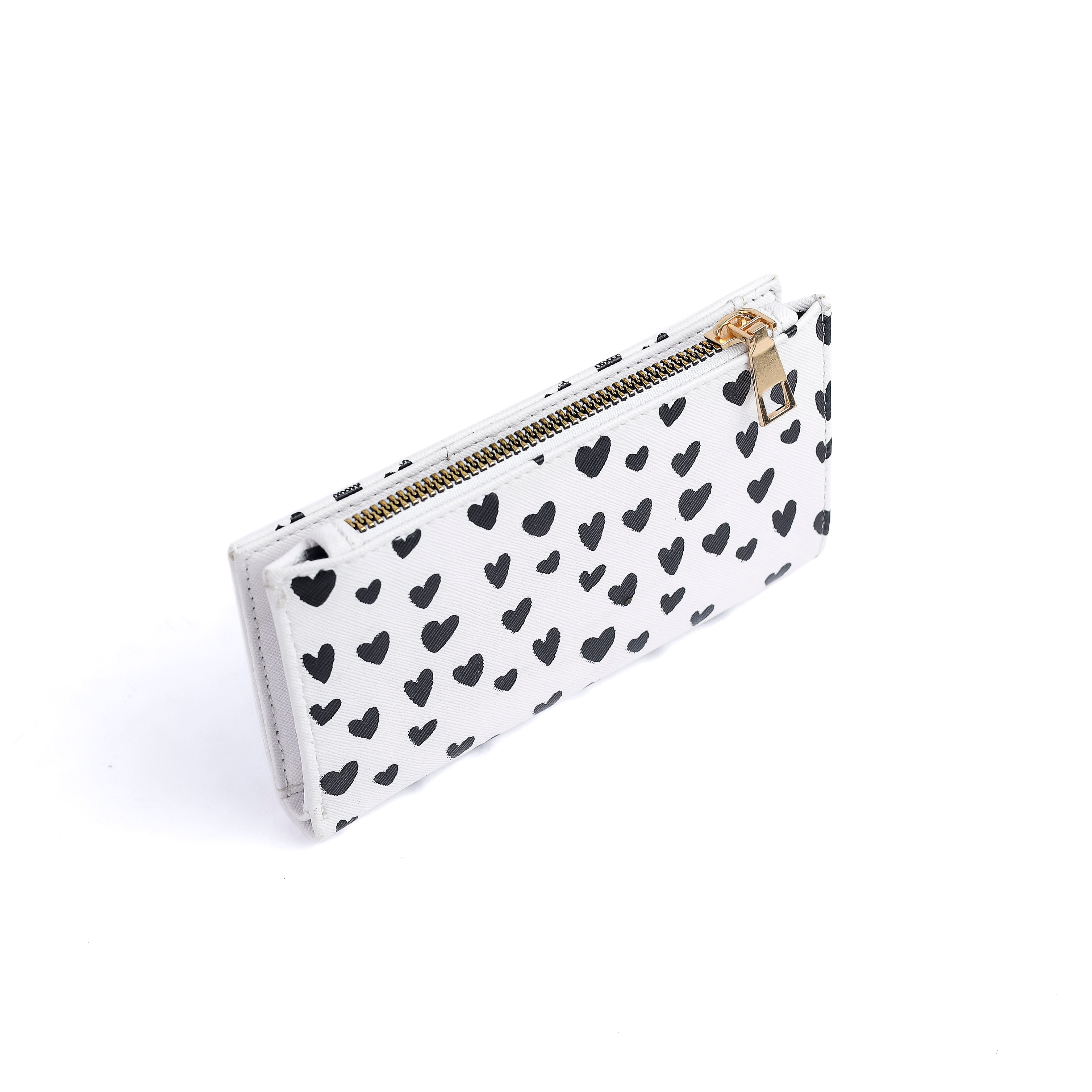 Mode wallet White/hearts