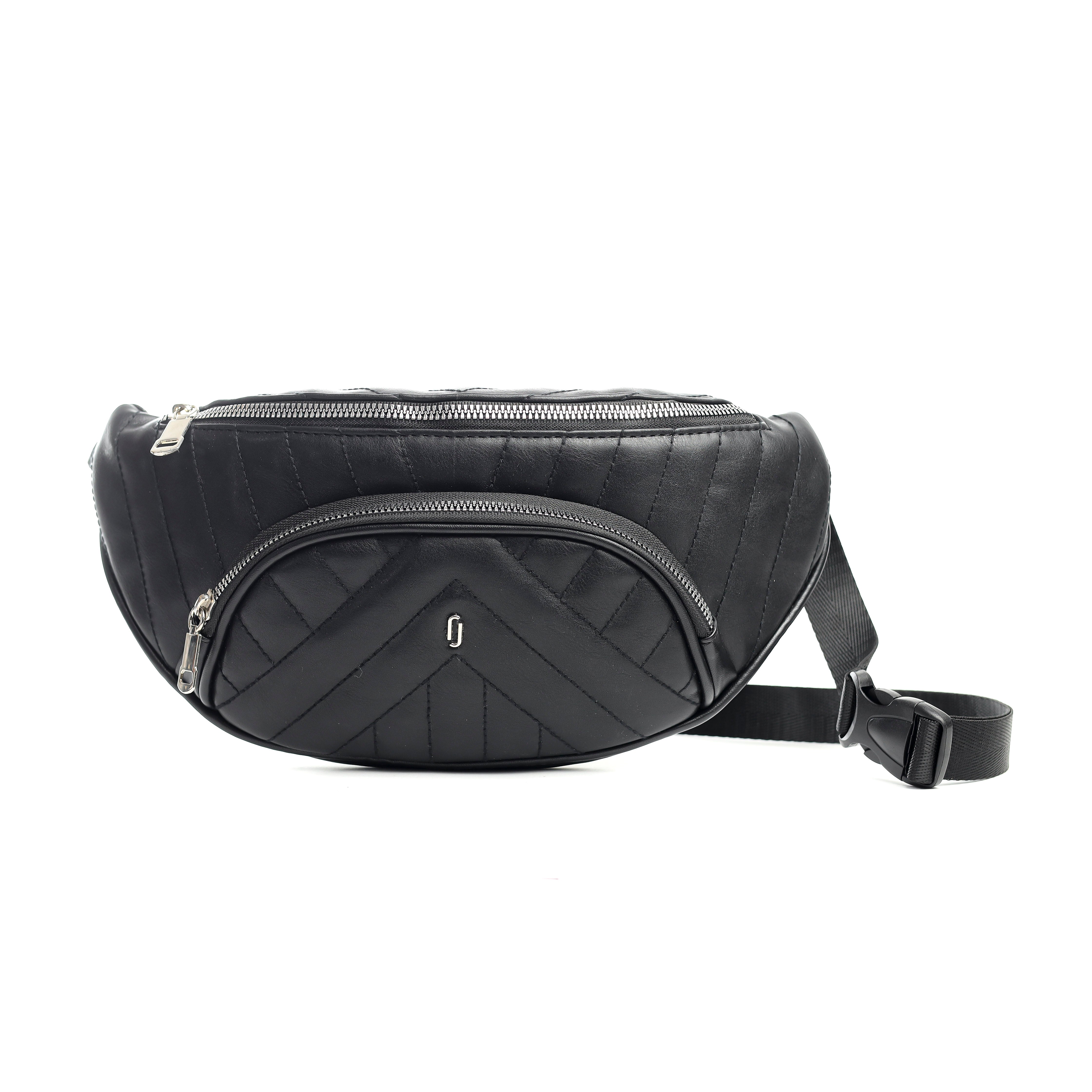 Quilted Belt Bag Black