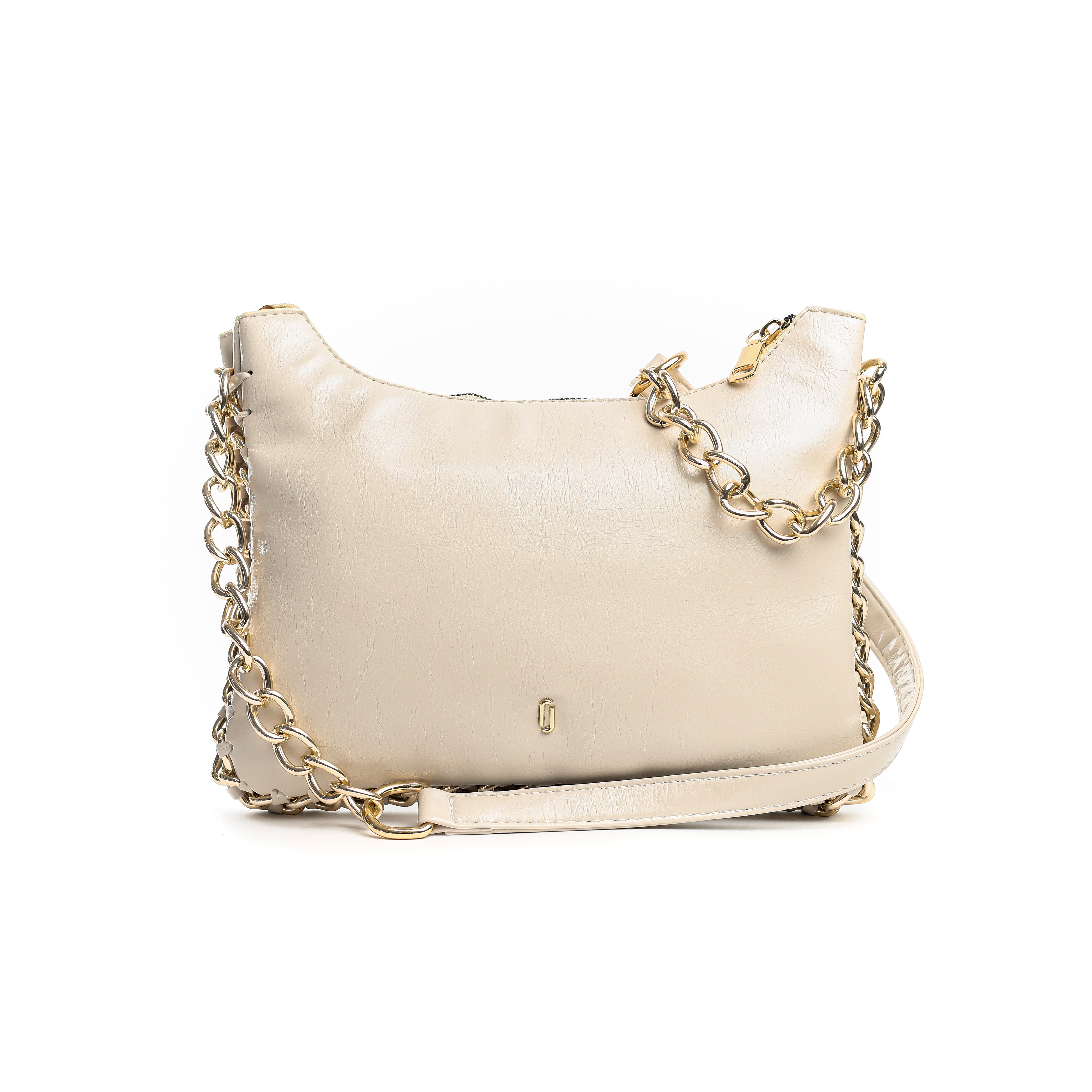 Ivory Chain Bag Beige