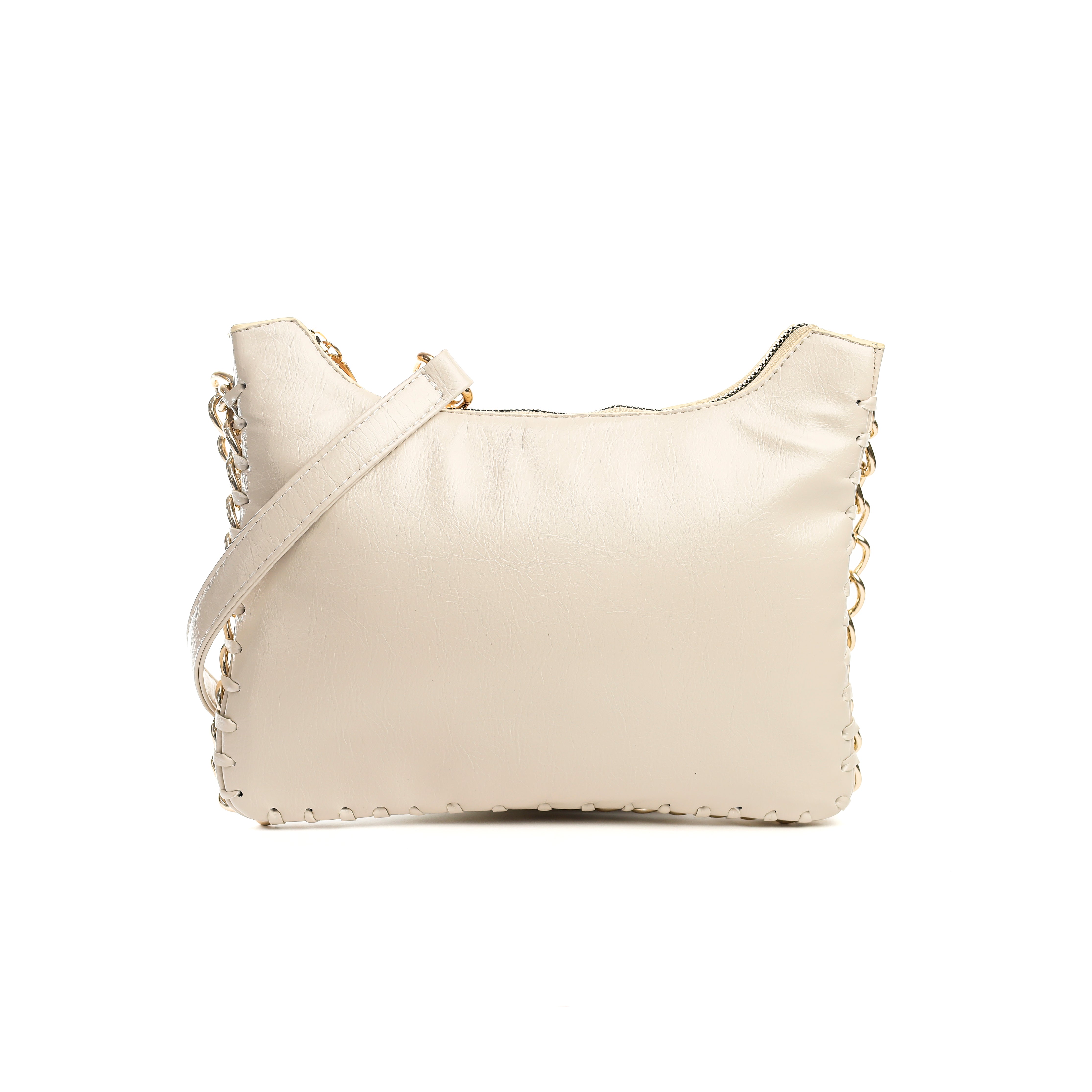 Ivory Chain Bag Beige