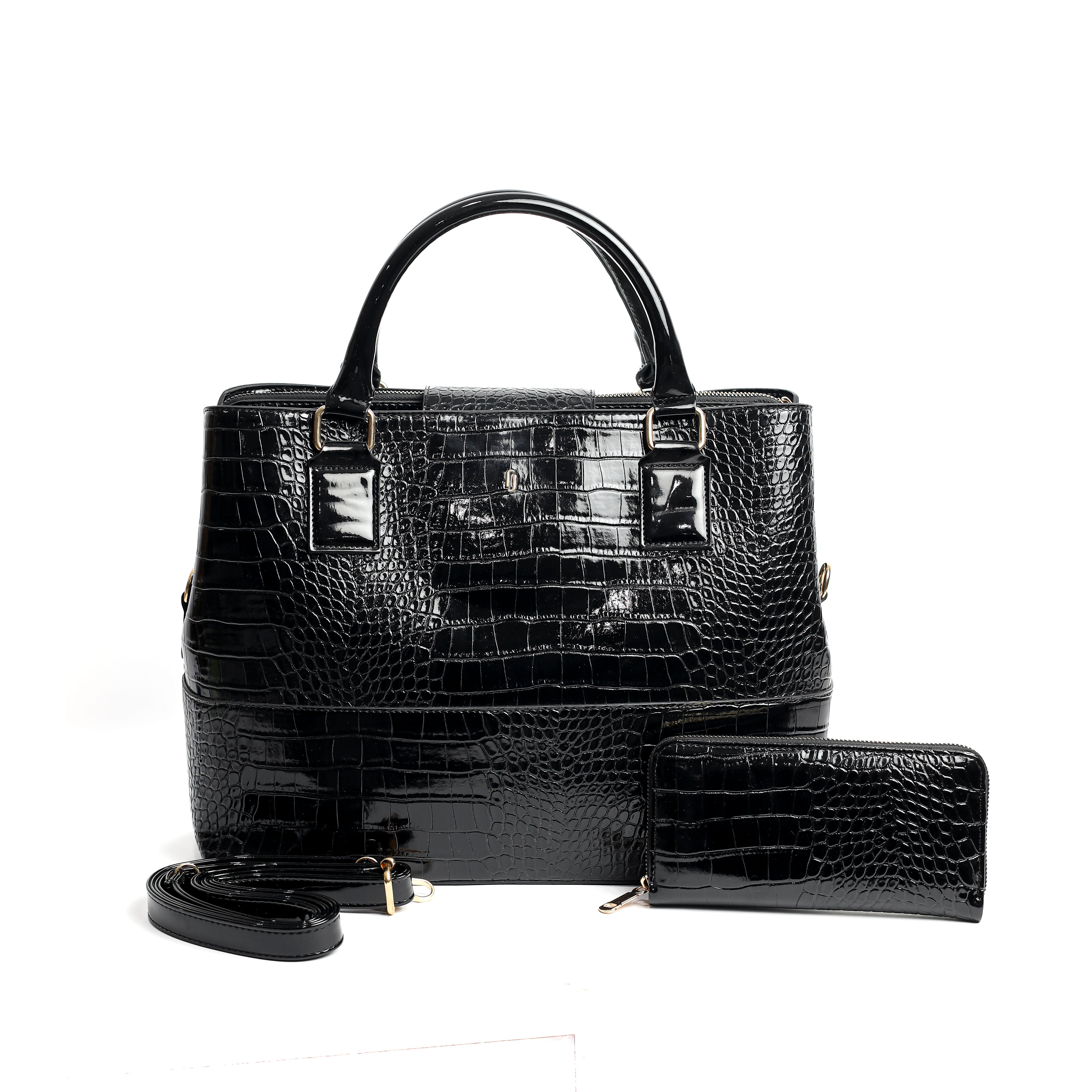 Python Tote Black