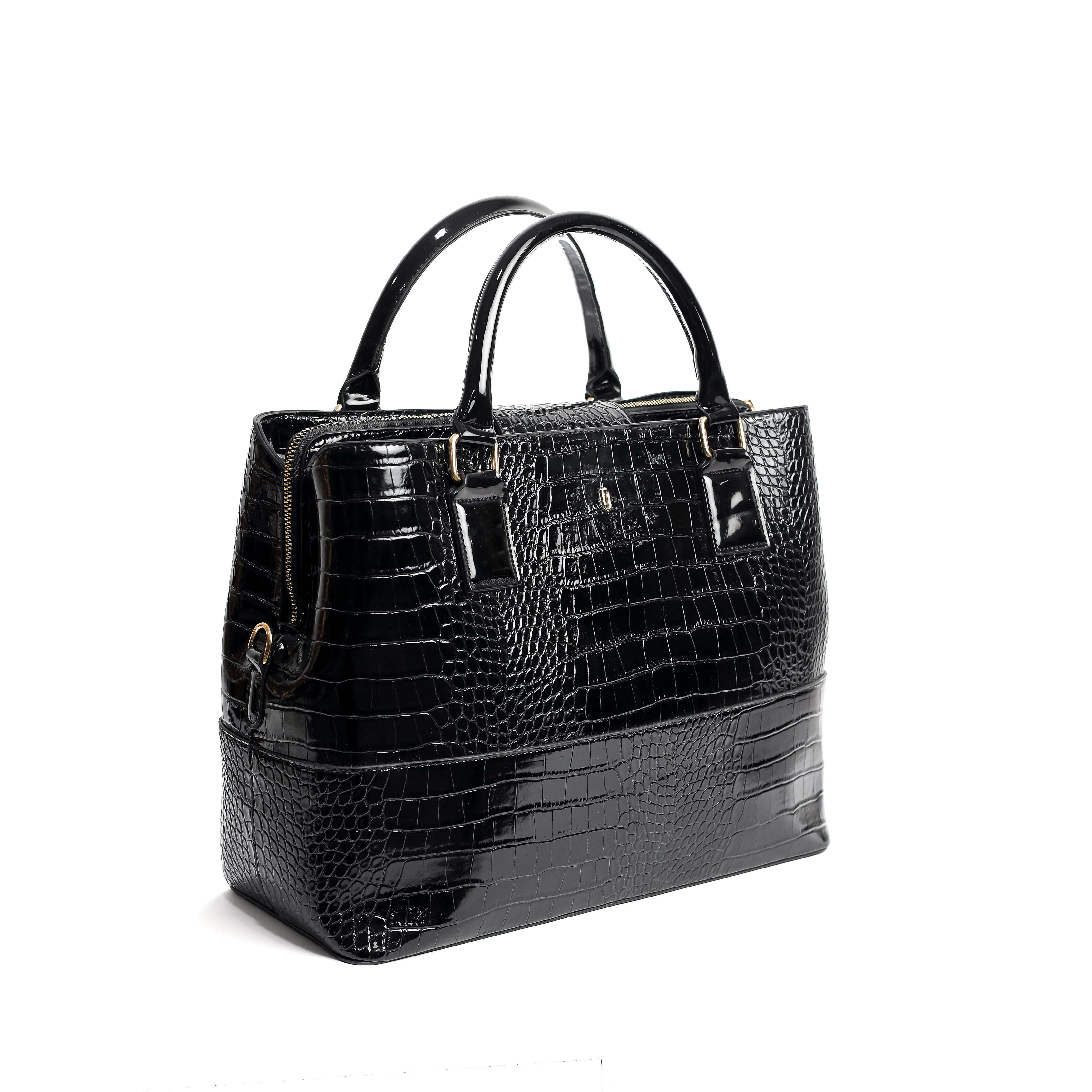 Python Tote Black