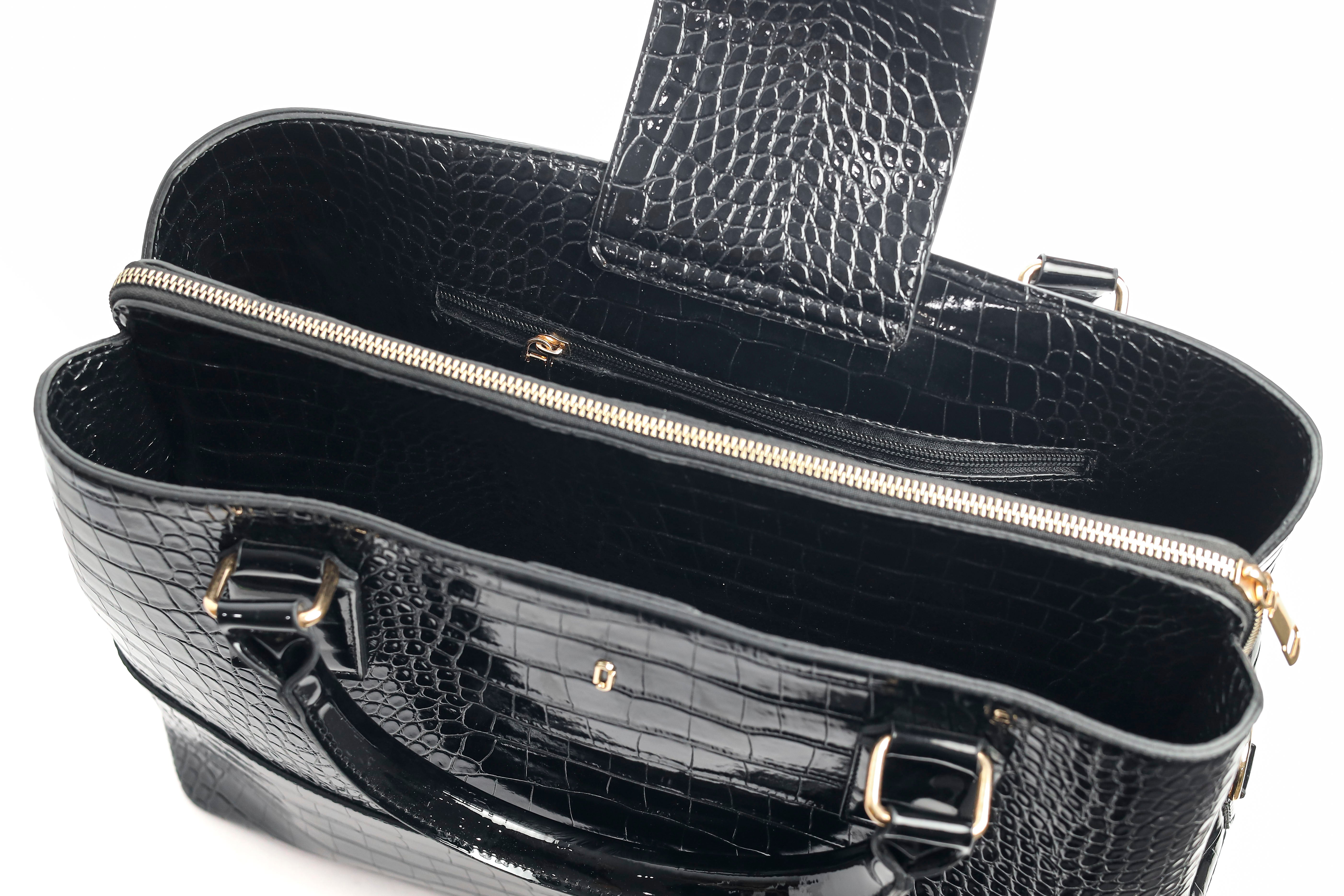 Python Tote Black