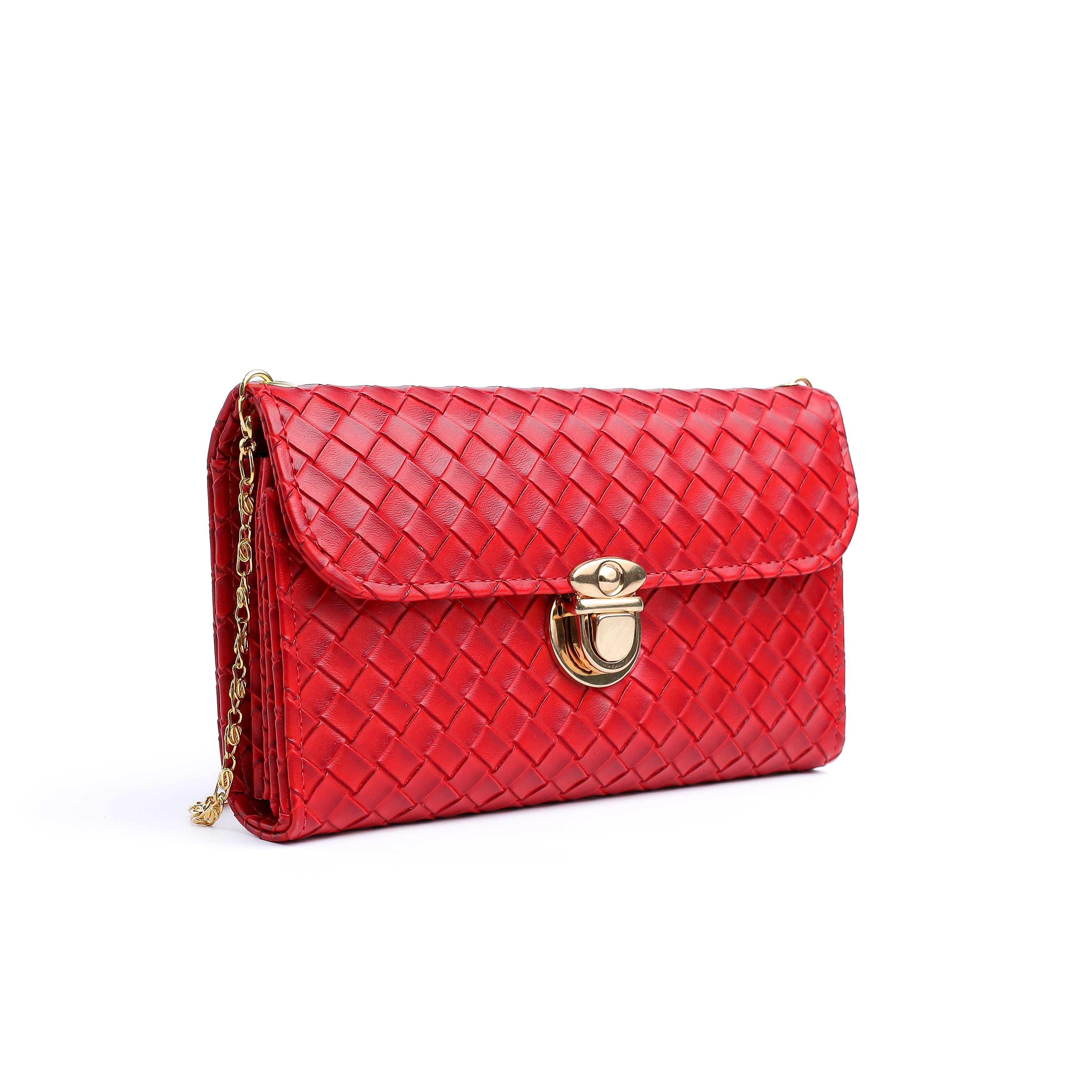 Zoia Wallet Woven Red