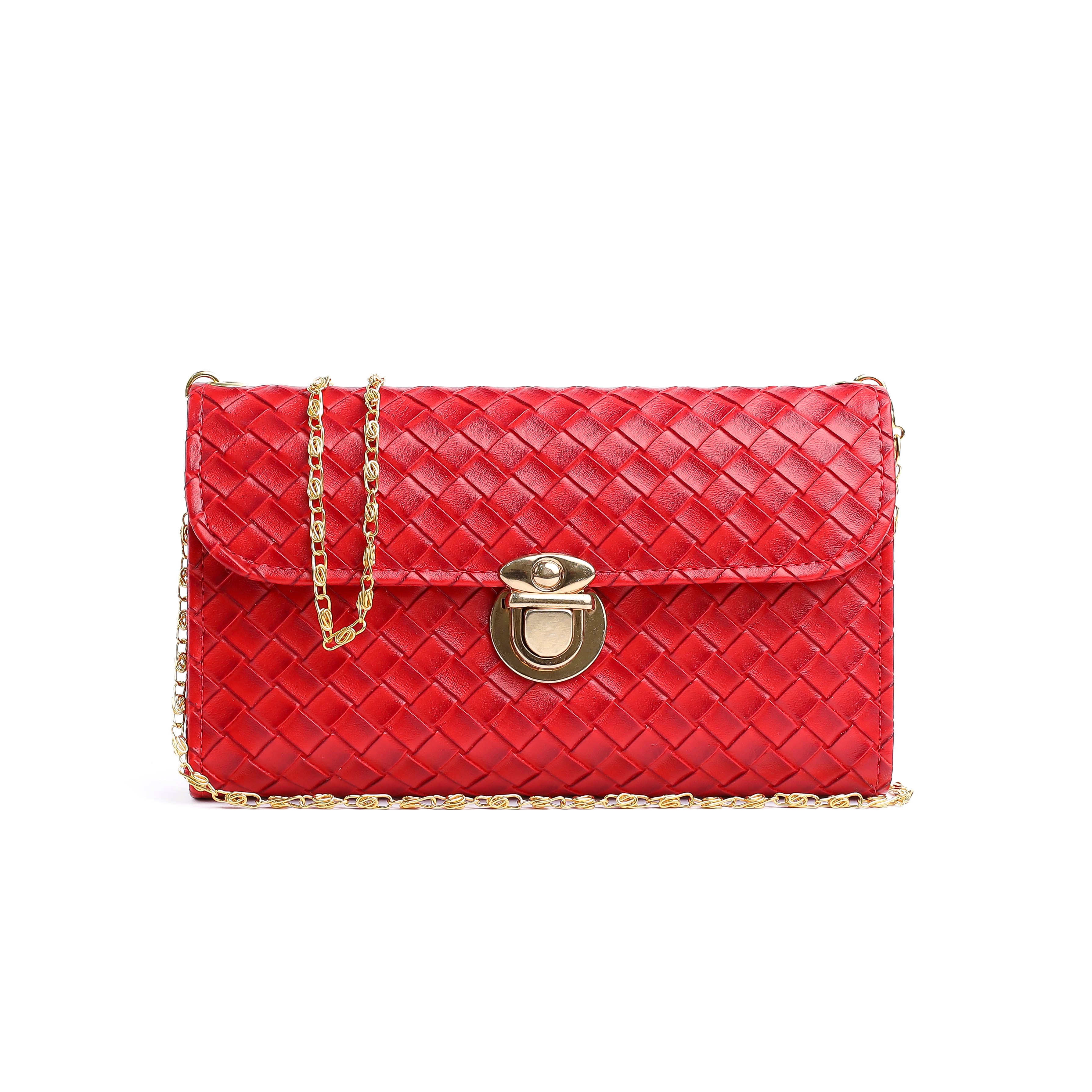 Zoia Wallet Woven Red