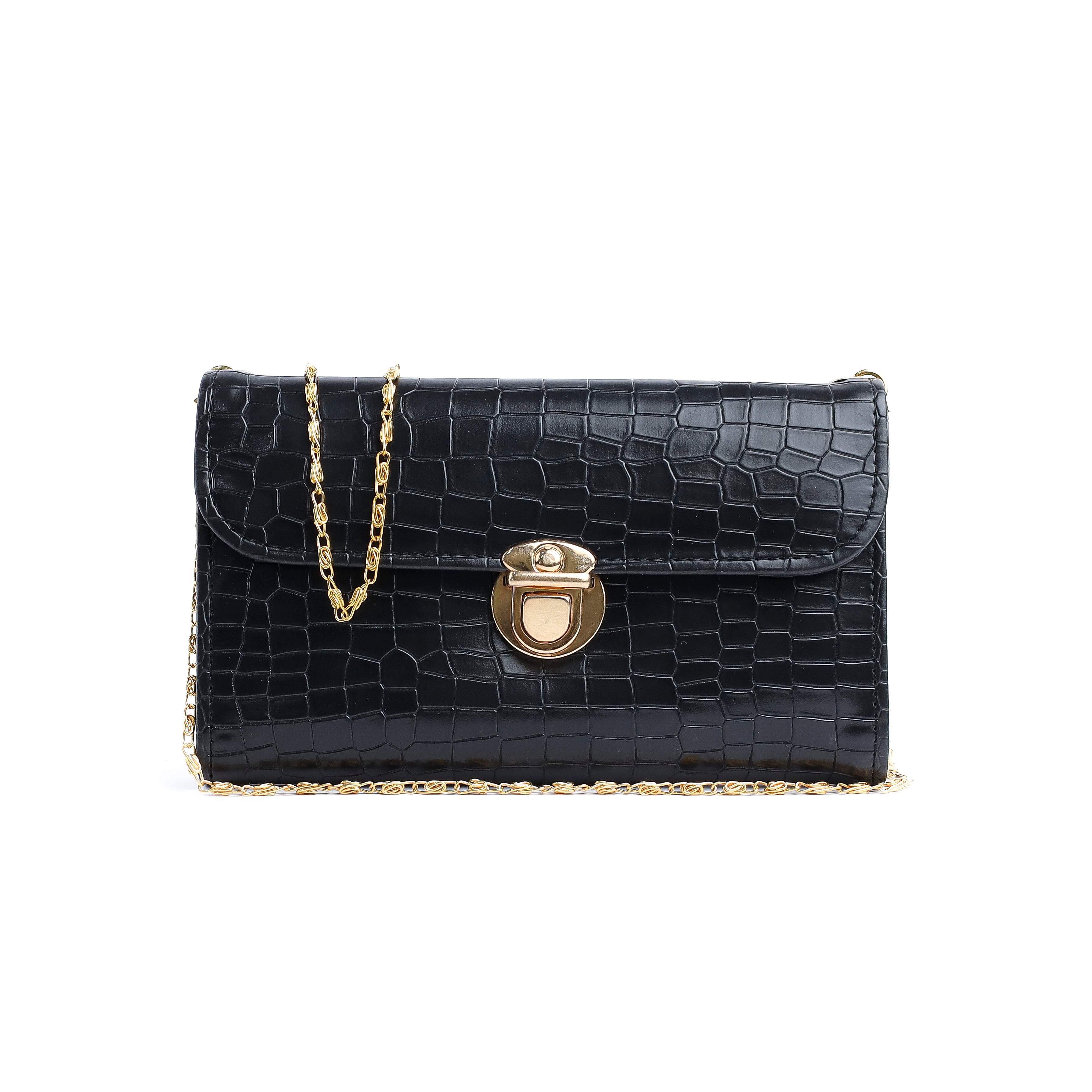 Zoia Wallet Croc black