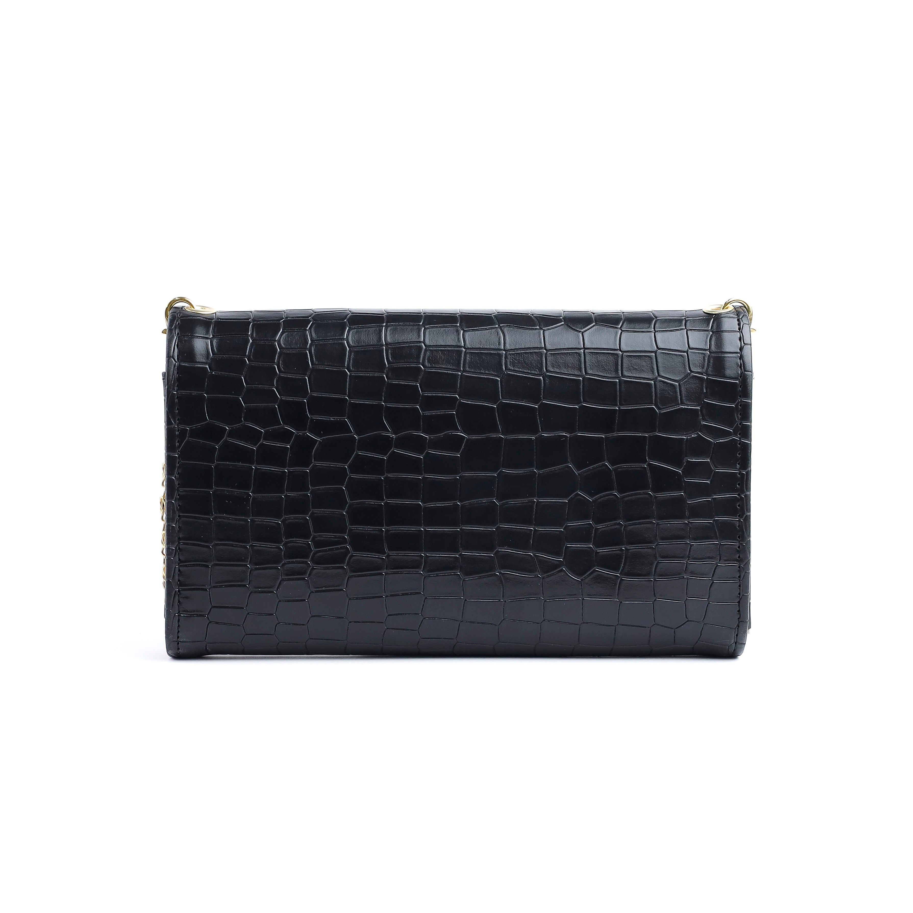 Zoia Wallet Croc black