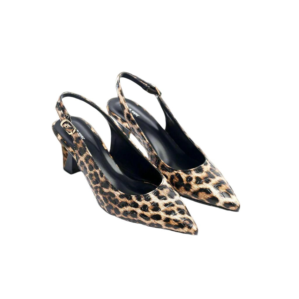 Wild Stride Slingbacks "Leopard"