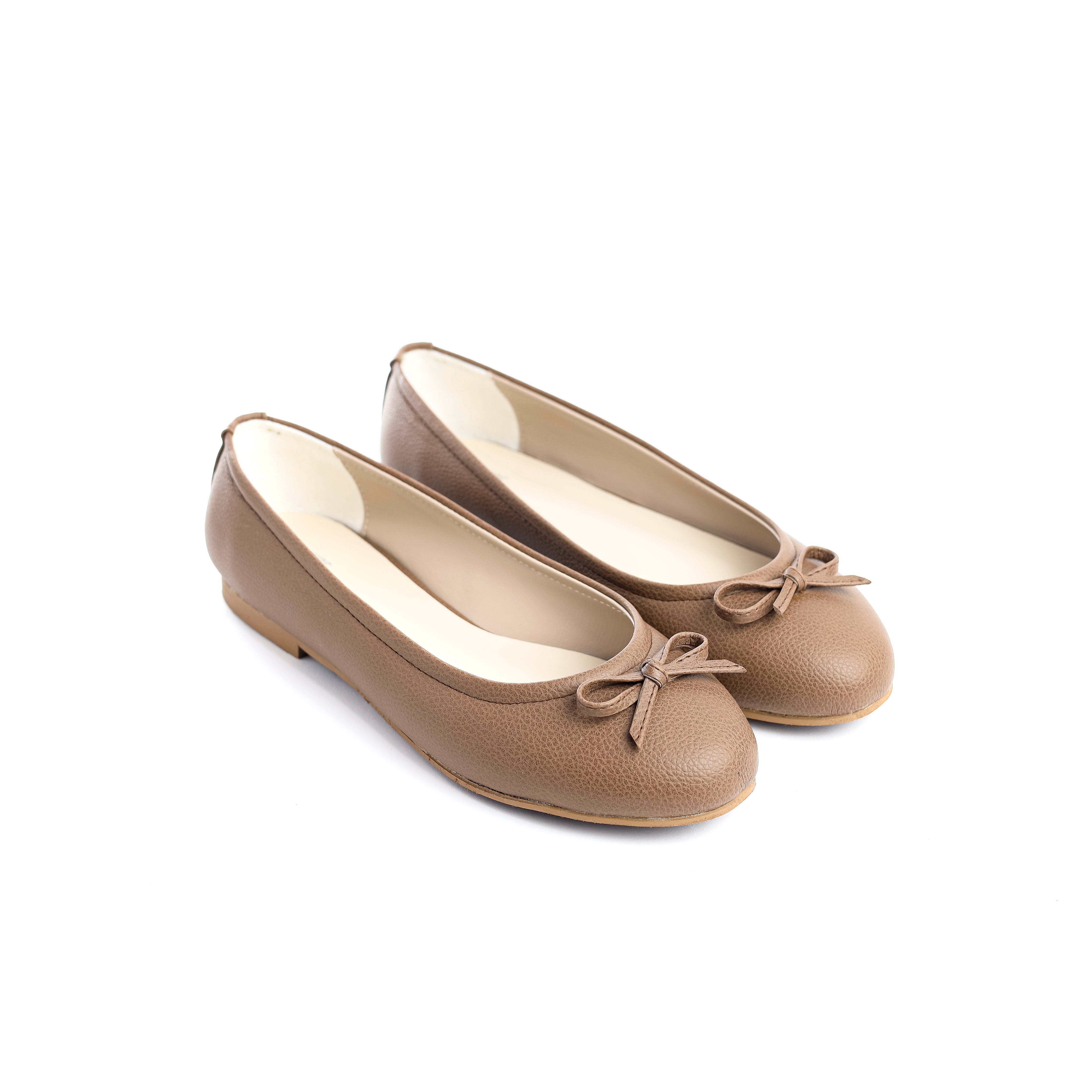 Whisper Bow Flats Beige