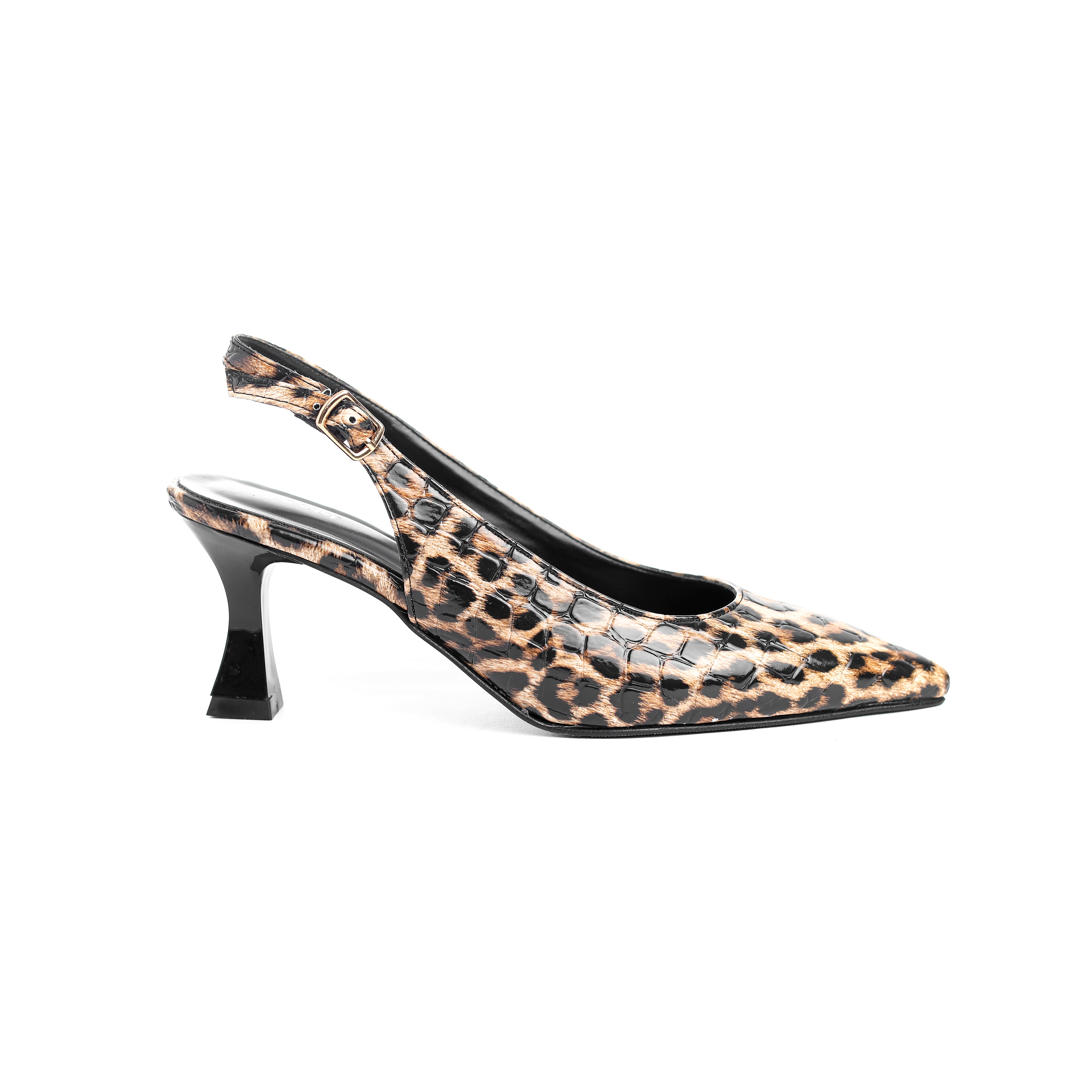 Wild Stride Slingbacks "Leopard"