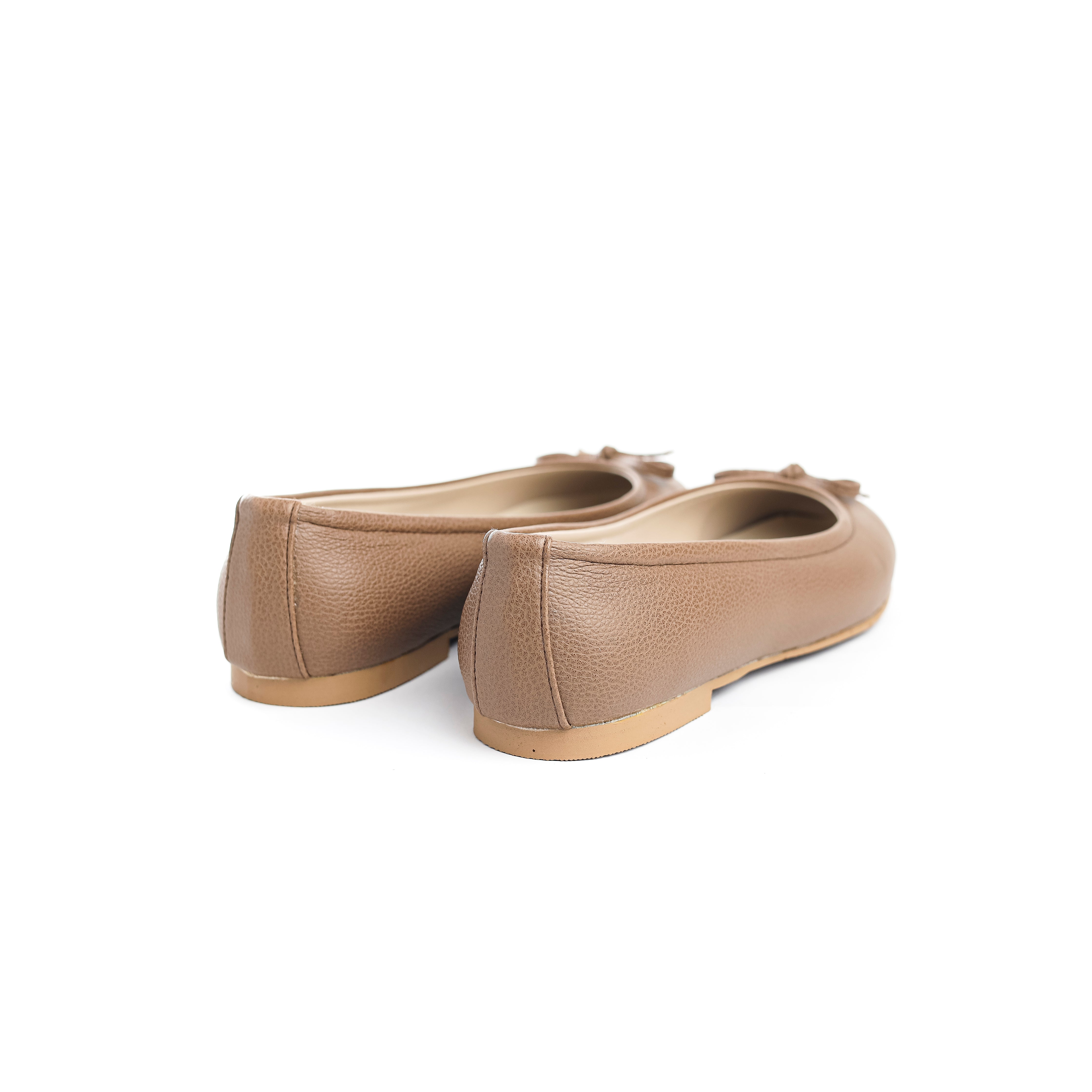 Whisper Bow Flats Beige