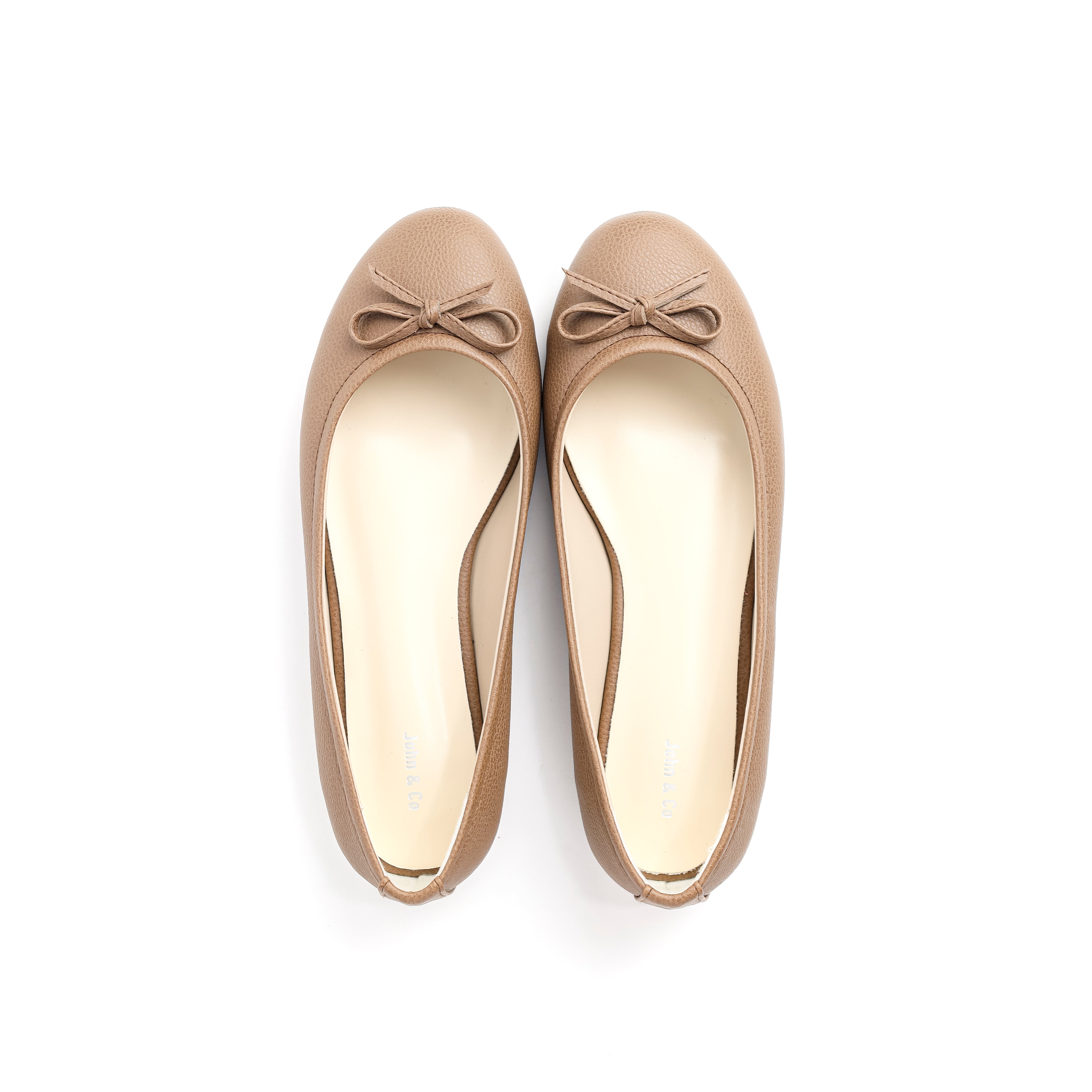 Whisper Bow Flats Beige