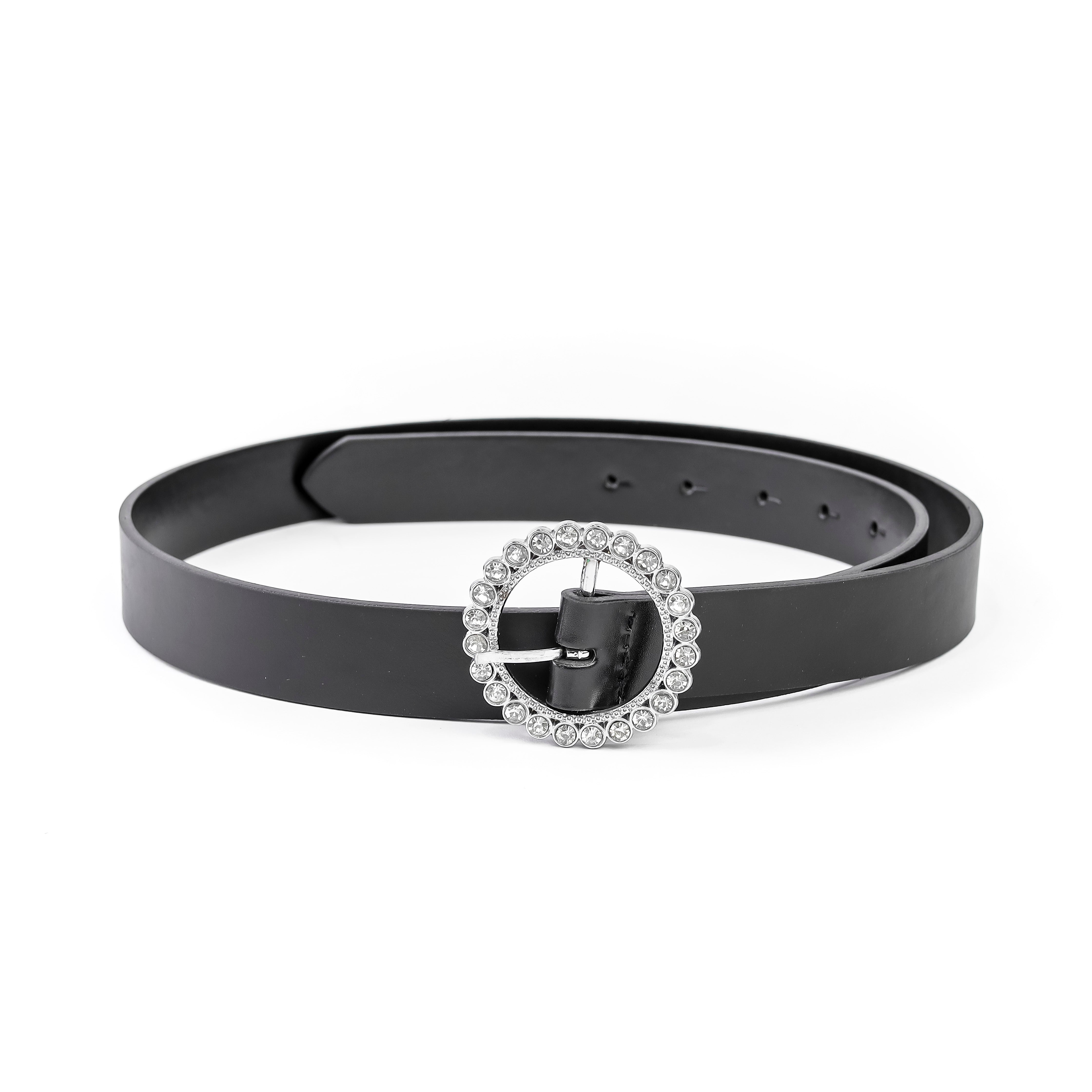 Faux Leather Belt Black