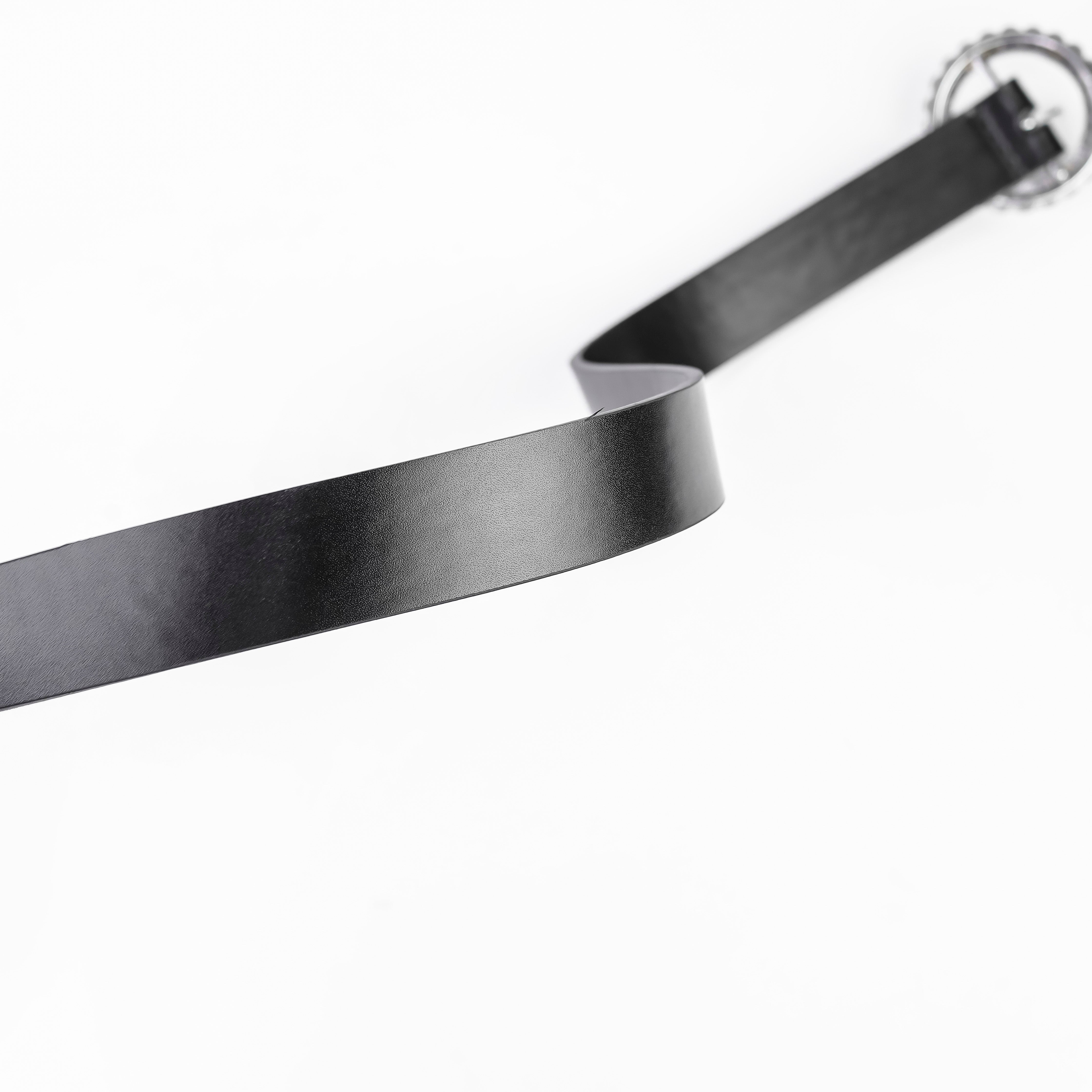 Faux Leather Belt Black