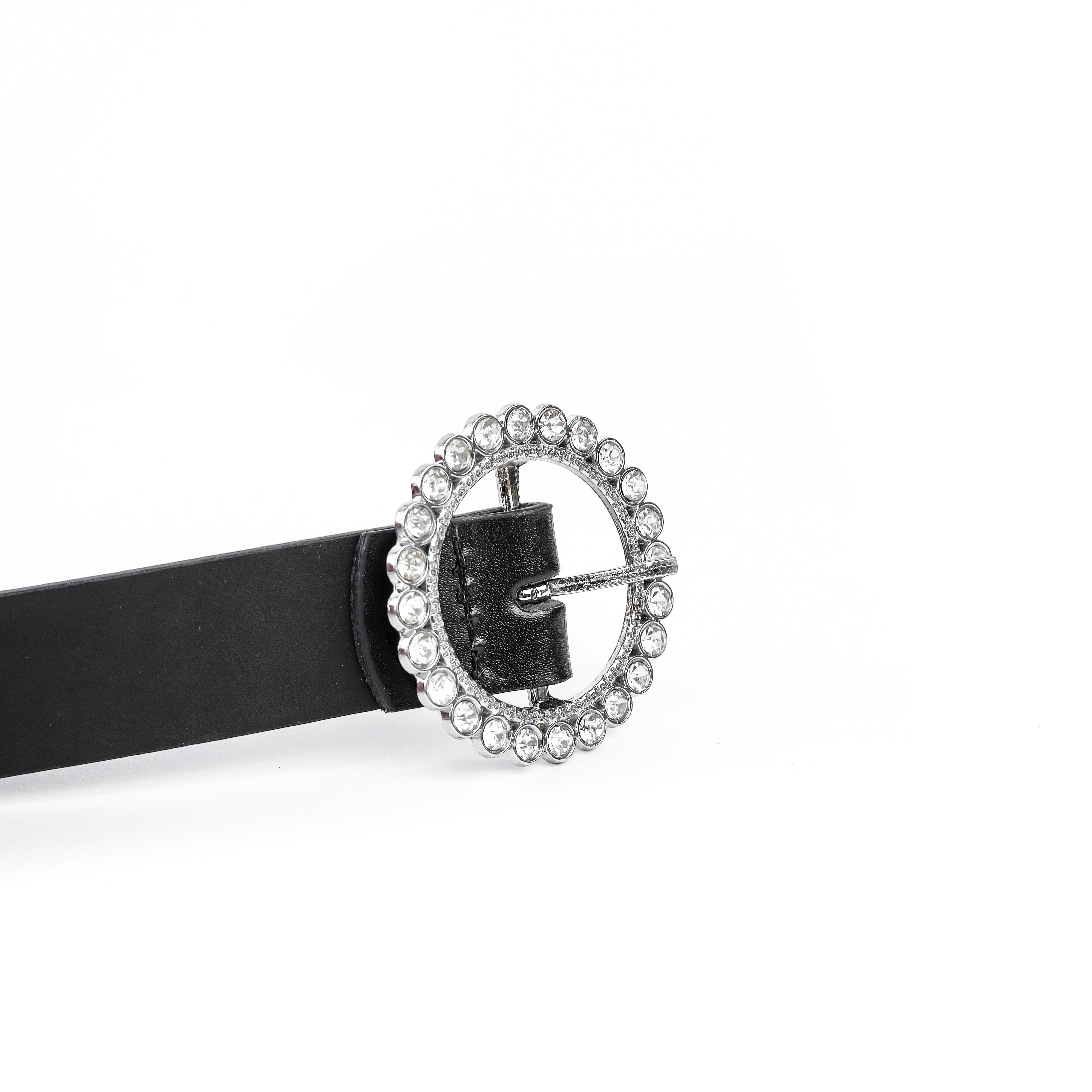 Faux Leather Belt Black